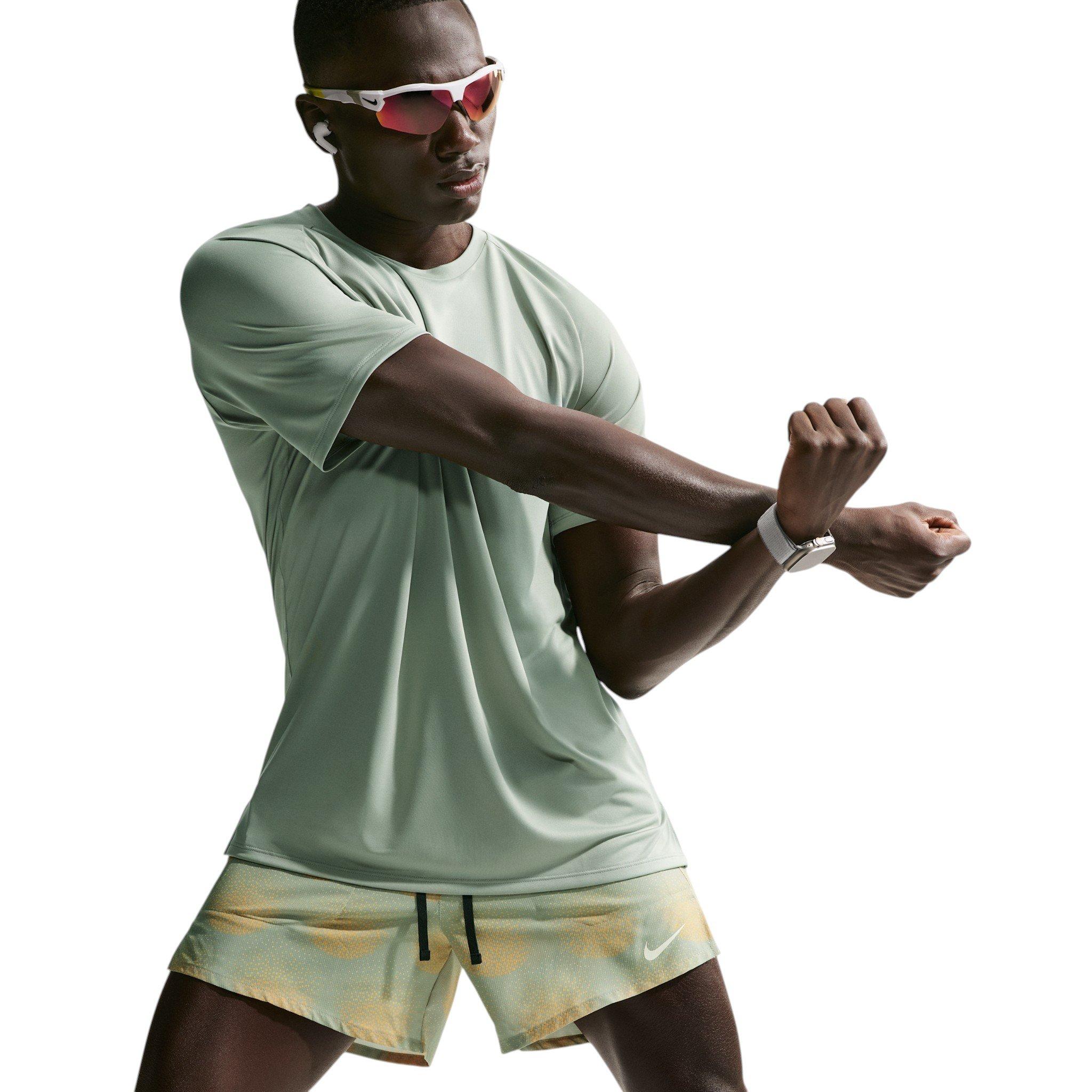 Nike Men's Stride Dri-FIT 5" Brief-Lined Running Shorts - Light Green - LIGHT GREEN