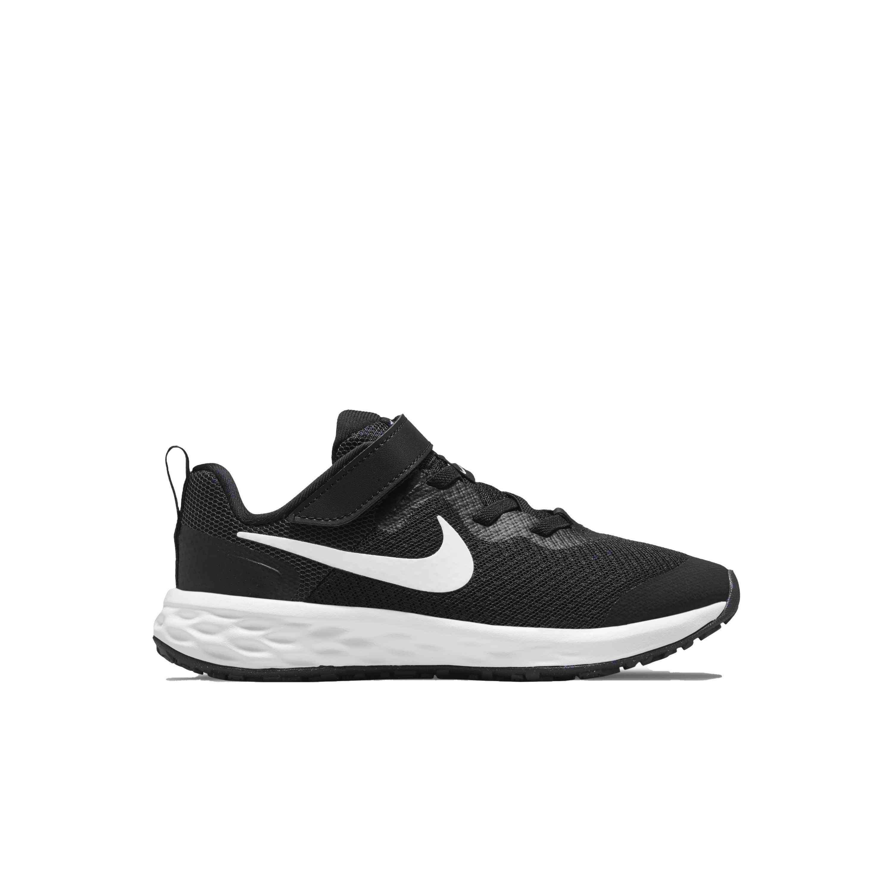 Nike Revolution 6 "Black/White/Dark Smoke Grey" Preschool Boys' Running Shoe - BLACK Thumbnail View 1