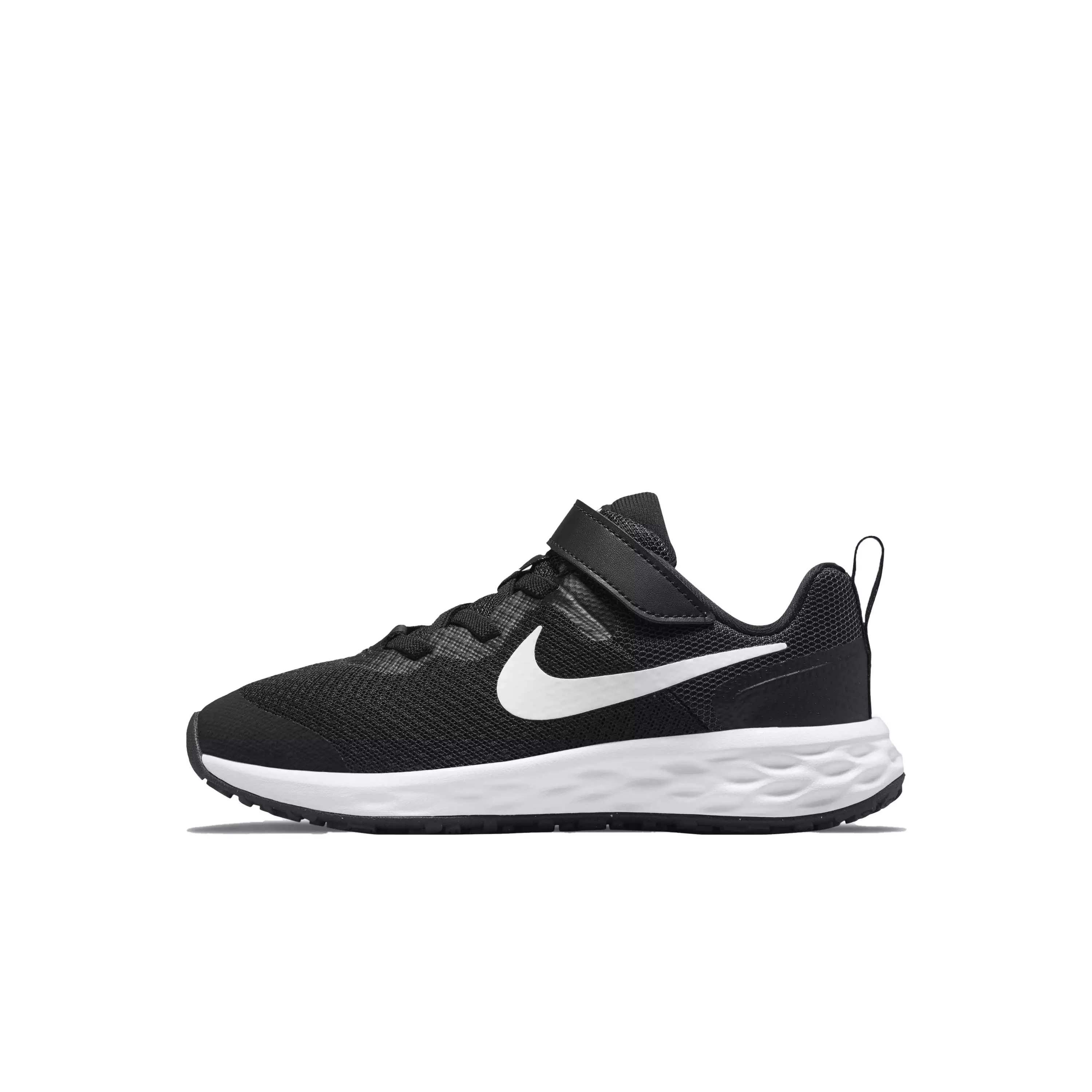 Nike Revolution 6 "Black/White/Dark Smoke Grey" Preschool Boys' Running Shoe - BLACK