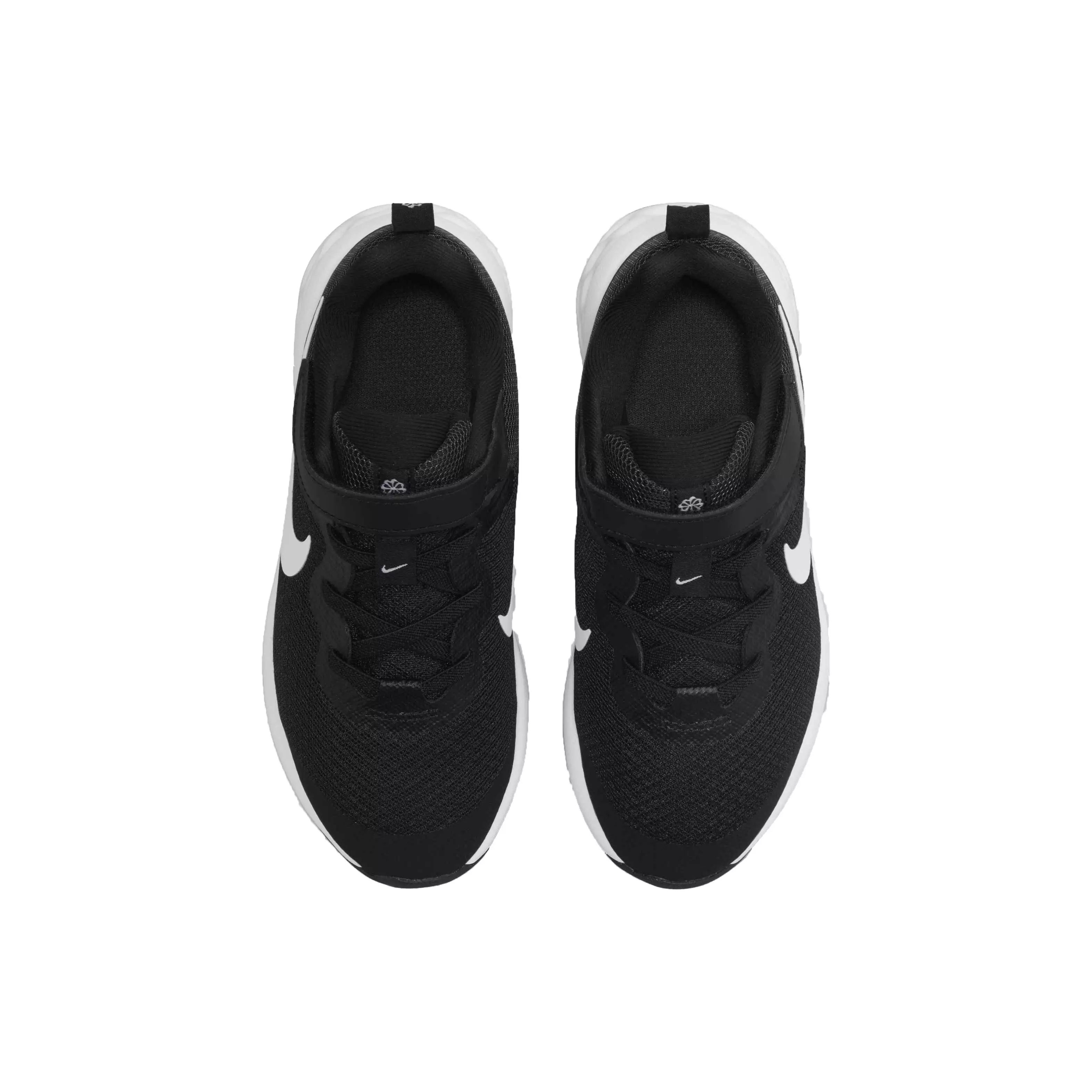 Nike Revolution 6 "Black/White/Dark Smoke Grey" Preschool Boys' Running Shoe - BLACK