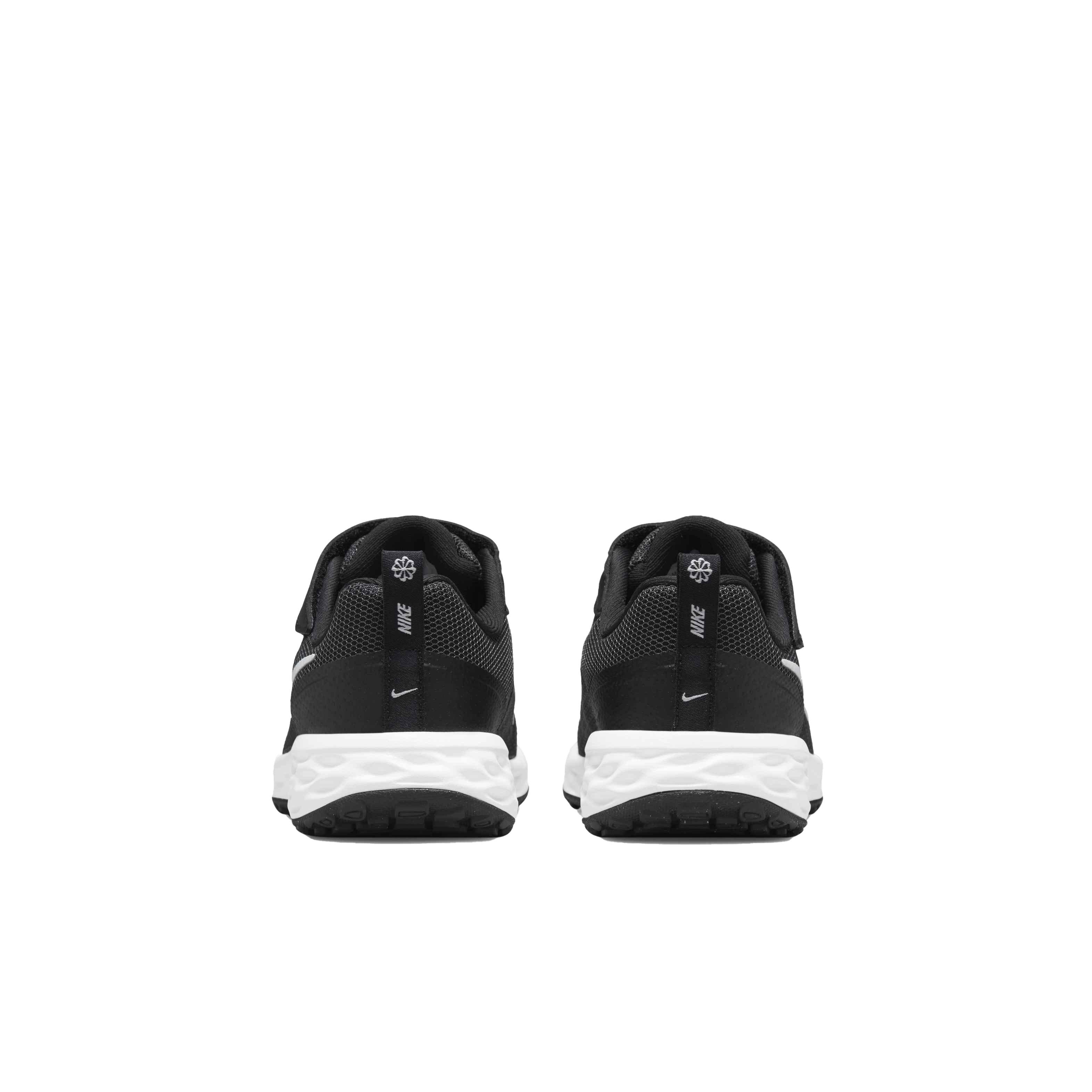 Nike Revolution 6 "Black/White/Dark Smoke Grey" Preschool Boys' Running Shoe - BLACK Thumbnail View 5