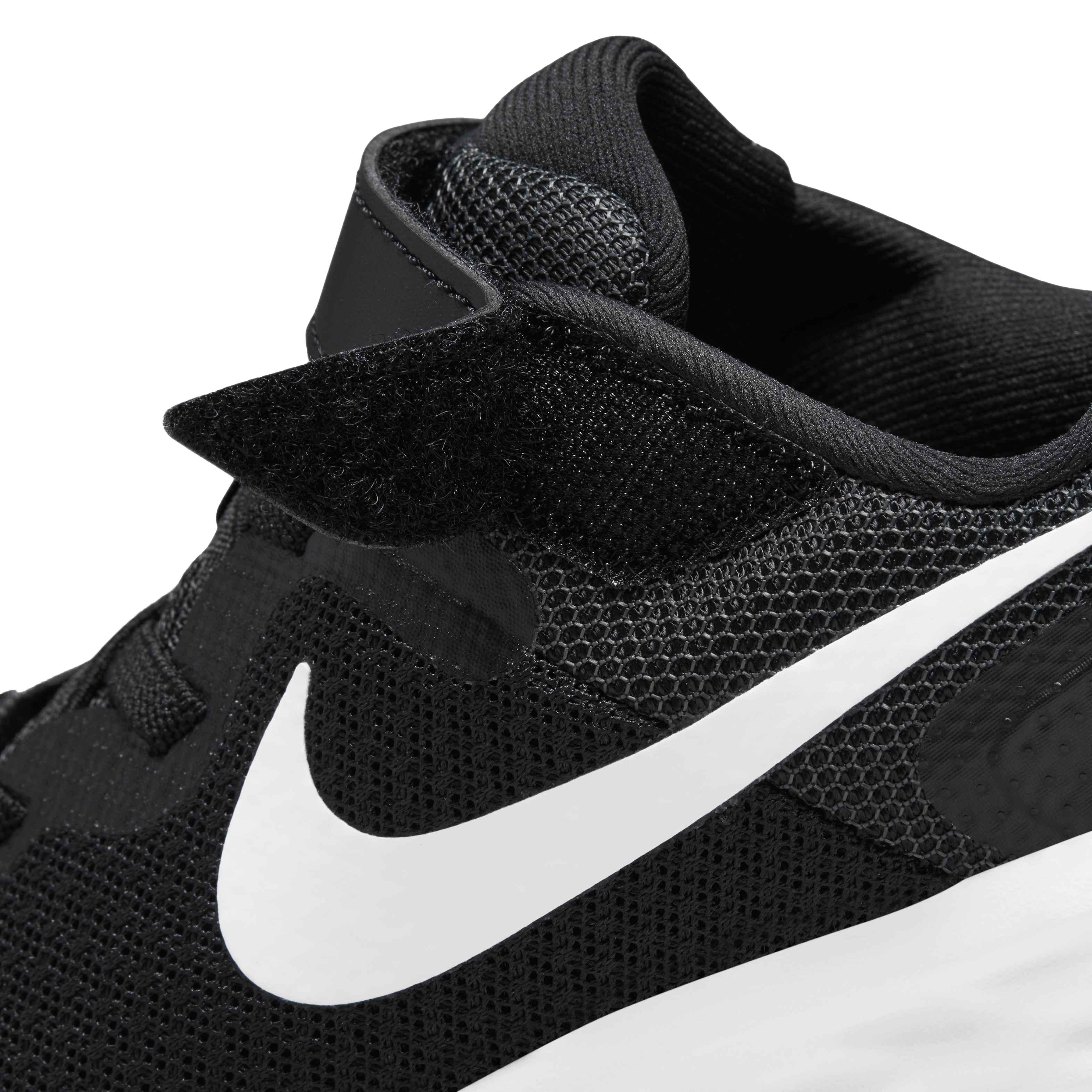 Nike Revolution 6 "Black/White/Dark Smoke Grey" Preschool Boys' Running Shoe - BLACK Thumbnail View 8
