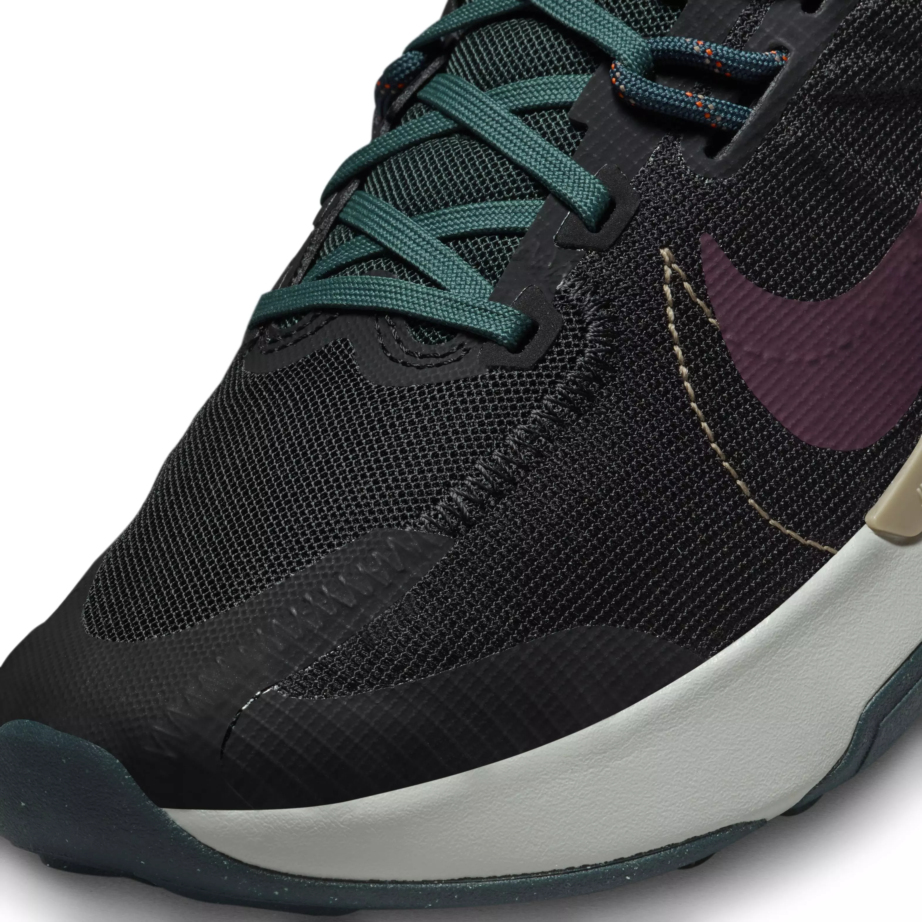 Nike Juniper Trail 2 "Black/Deep Jungle/Purple Ink/Night Maroon" Men's Trail Running Shoe - BLACK/JUNGLE/PURPLE/MAROON