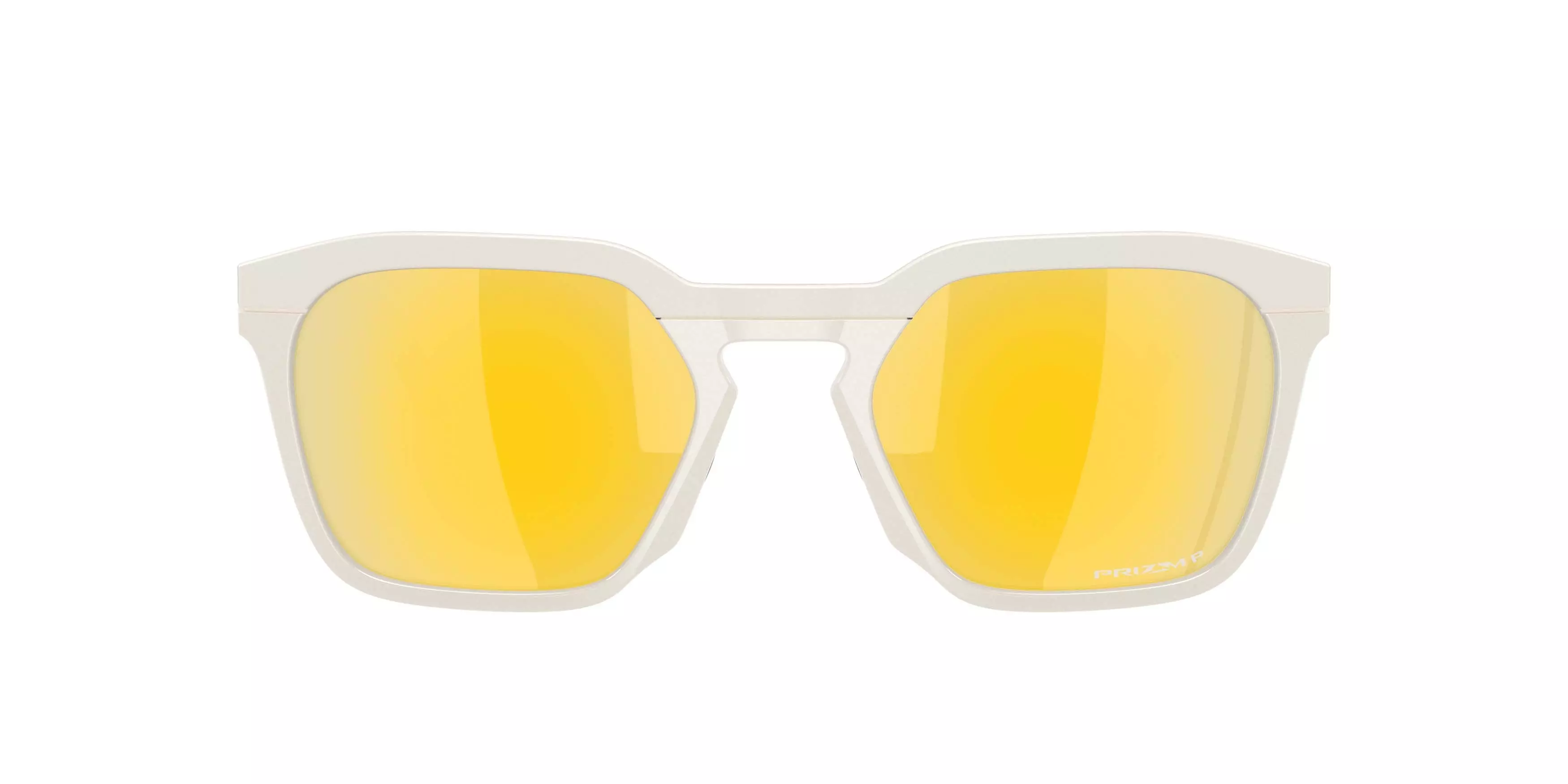 Oakley HSTN SQ Prizm 24K Polarized Sunglasses &ndash; Matte Mist - WHITE/GOLD