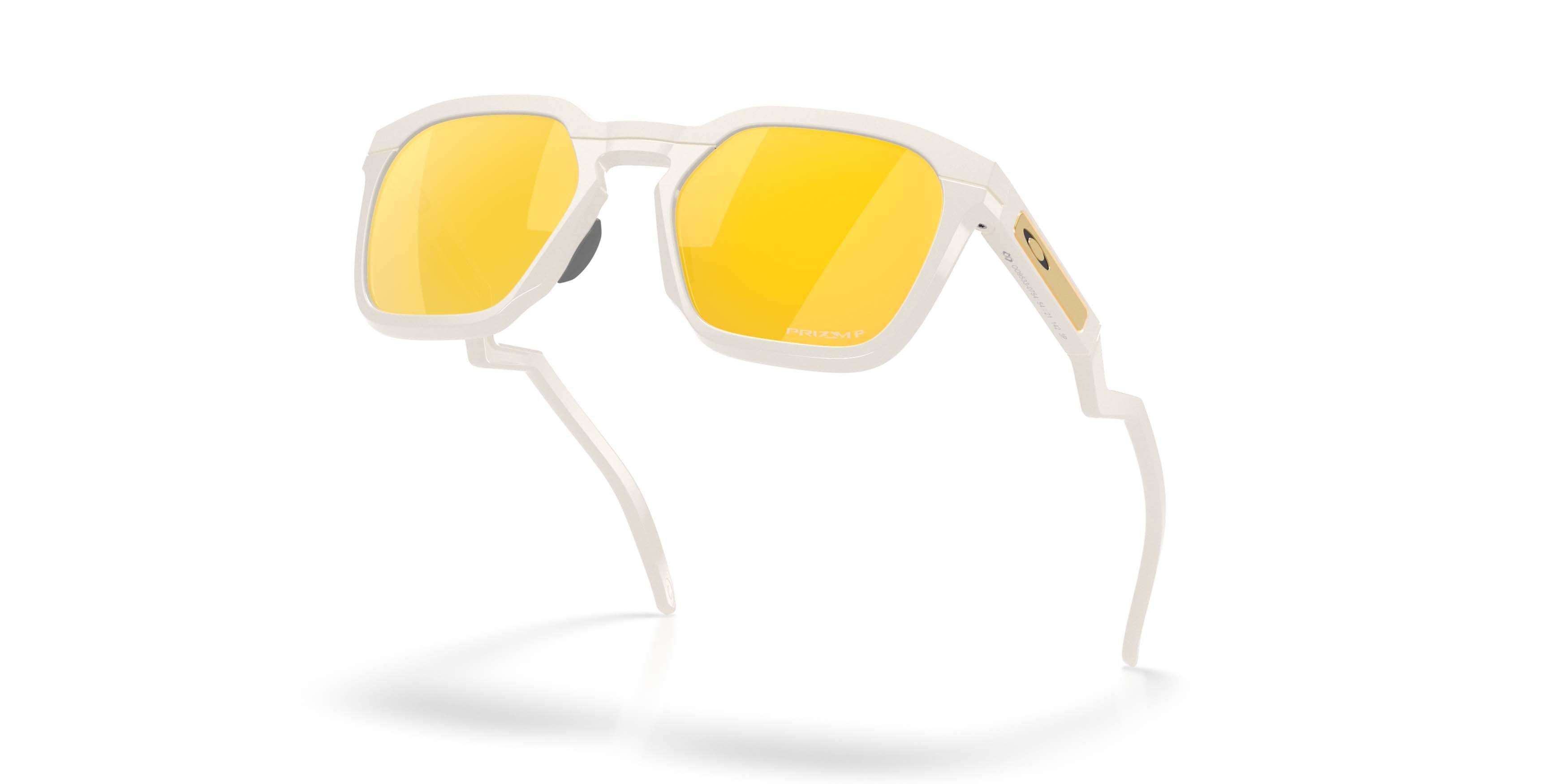 Oakley HSTN SQ Prizm 24K Polarized Sunglasses &ndash; Matte Mist - WHITE/GOLD Thumbnail View 3