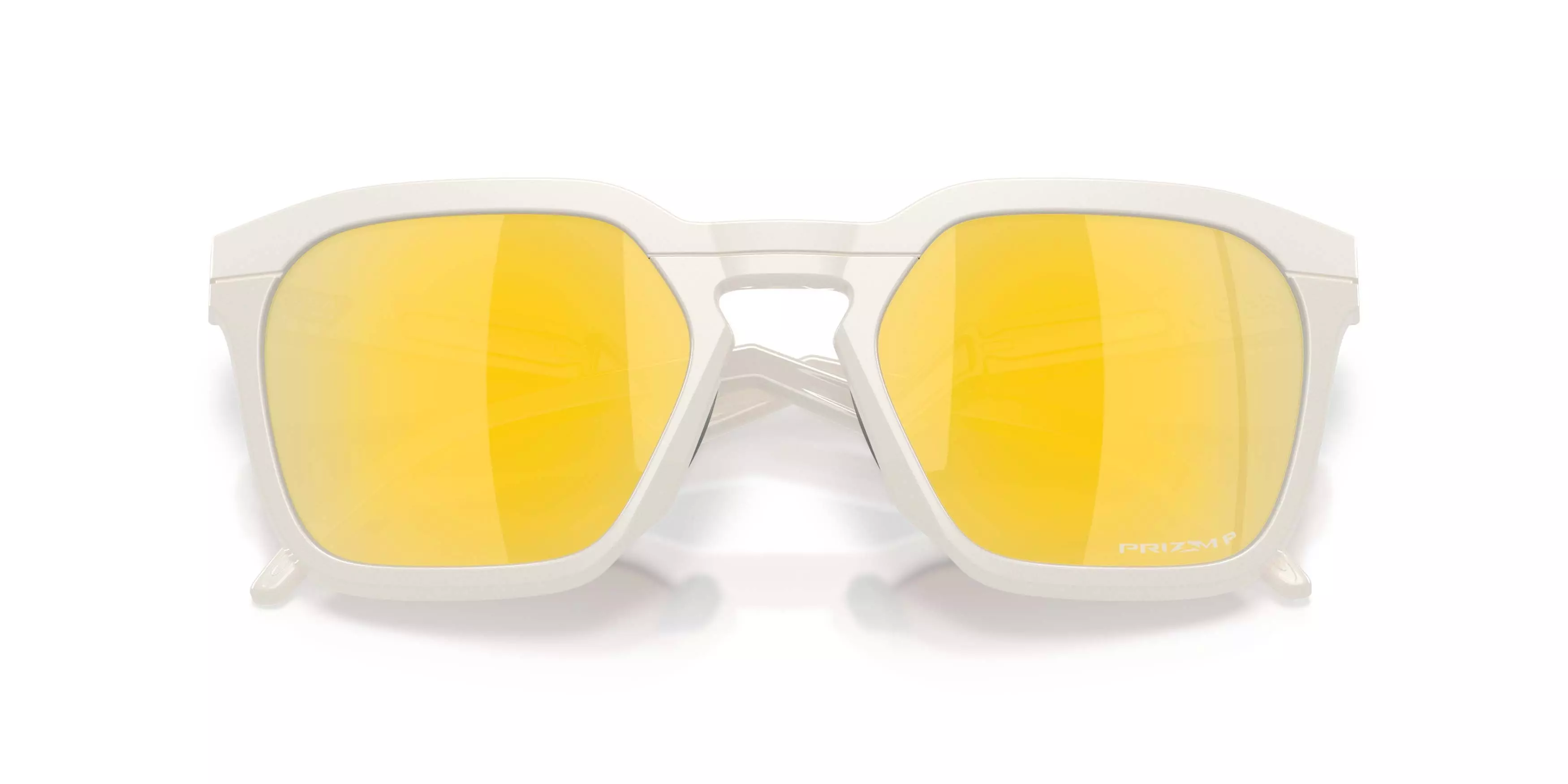 Oakley HSTN SQ Prizm 24K Polarized Sunglasses &ndash; Matte Mist - WHITE/GOLD