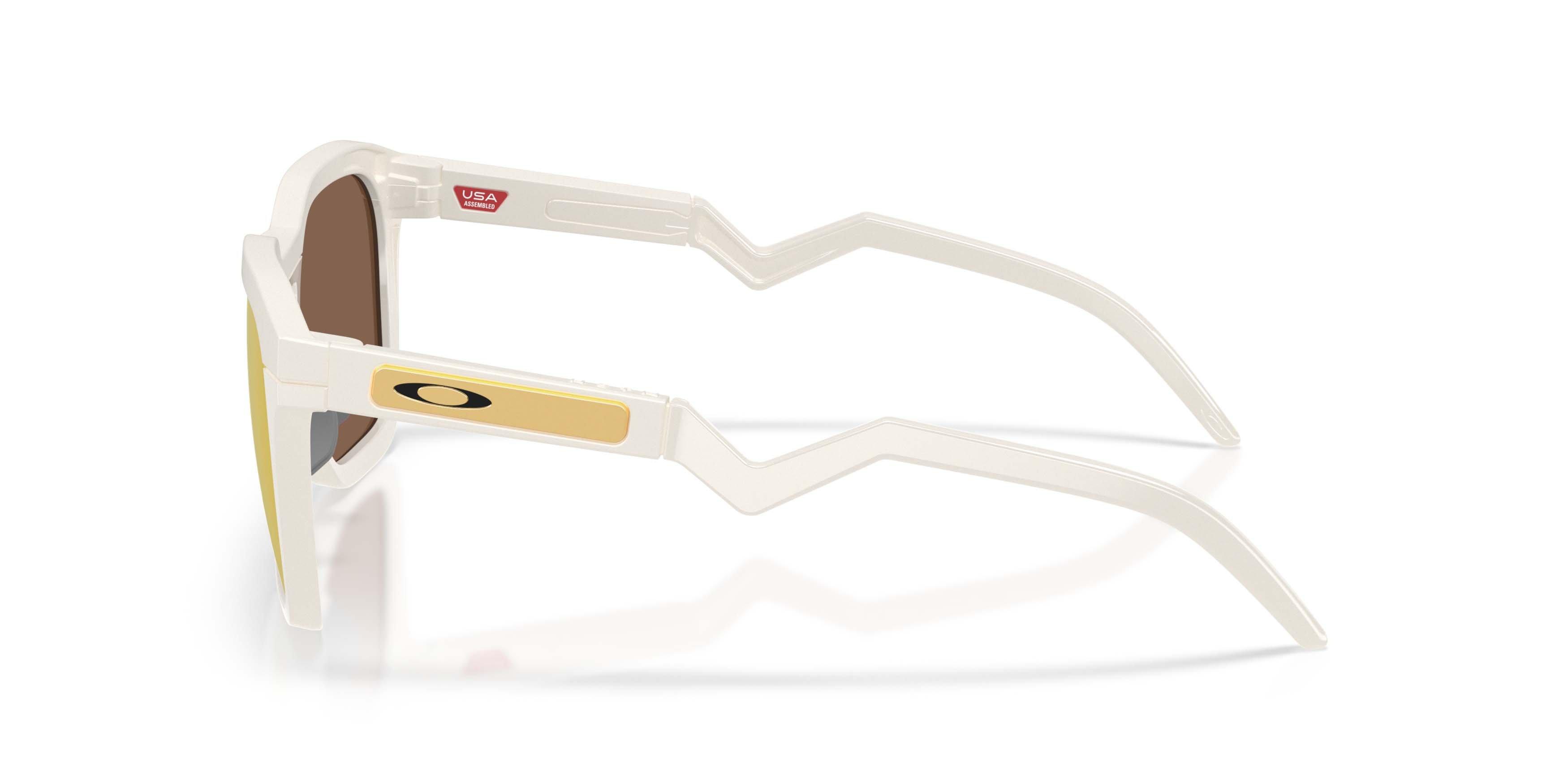 Oakley HSTN SQ Prizm 24K Polarized Sunglasses &ndash; Matte Mist - WHITE/GOLD Thumbnail View 8