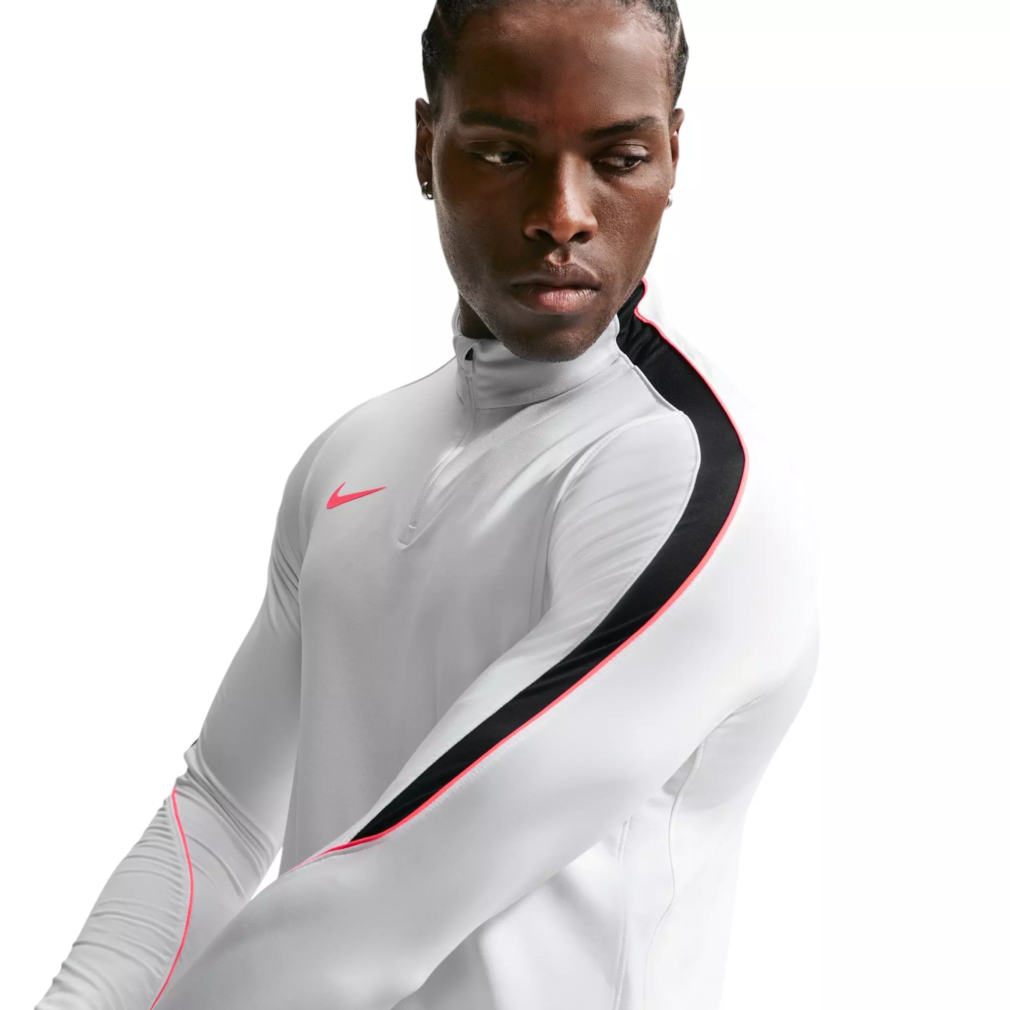 Nike Men's Strike Dri-FIT 1/4 Zip Soccer Drill Top - White - WHITE