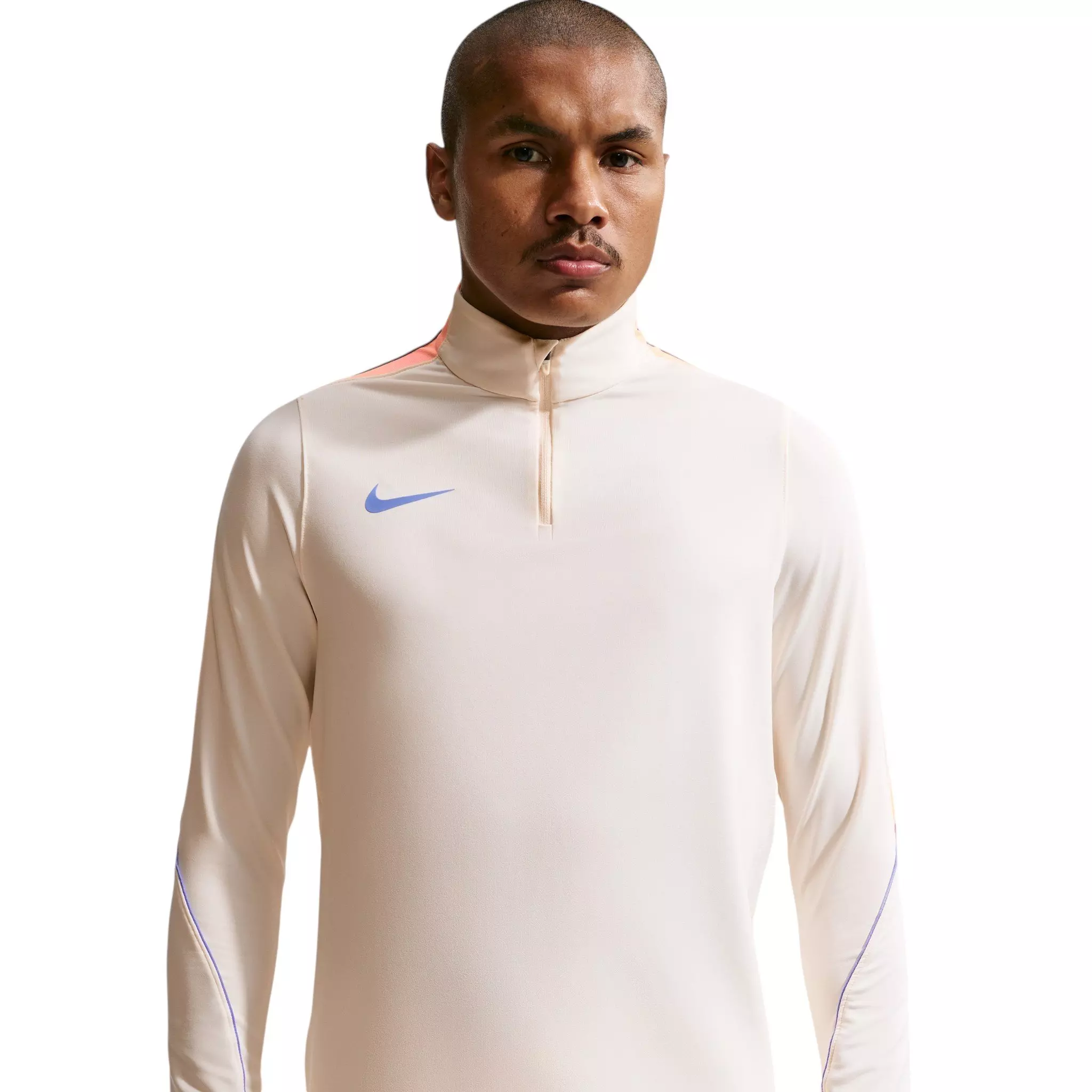Nike Men's Strike Dri-FIT 1/4 Zip Soccer Drill Top - Ivory - IVORY