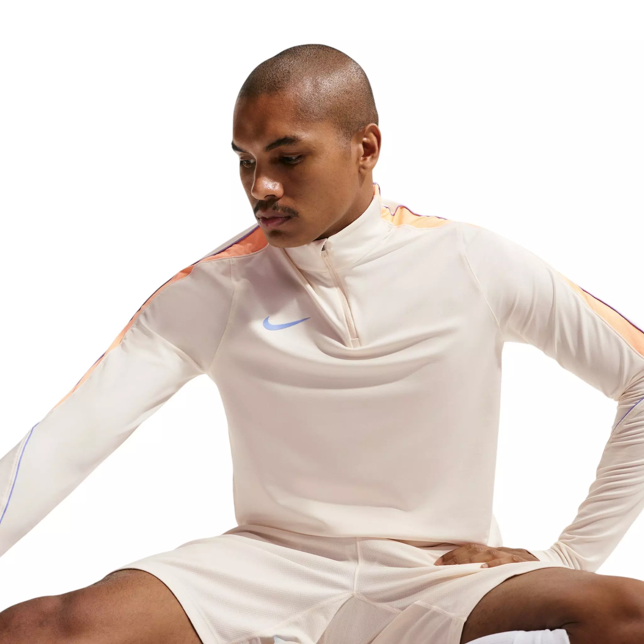Nike Men's Strike Dri-FIT 1/4 Zip Soccer Drill Top - Ivory - IVORY