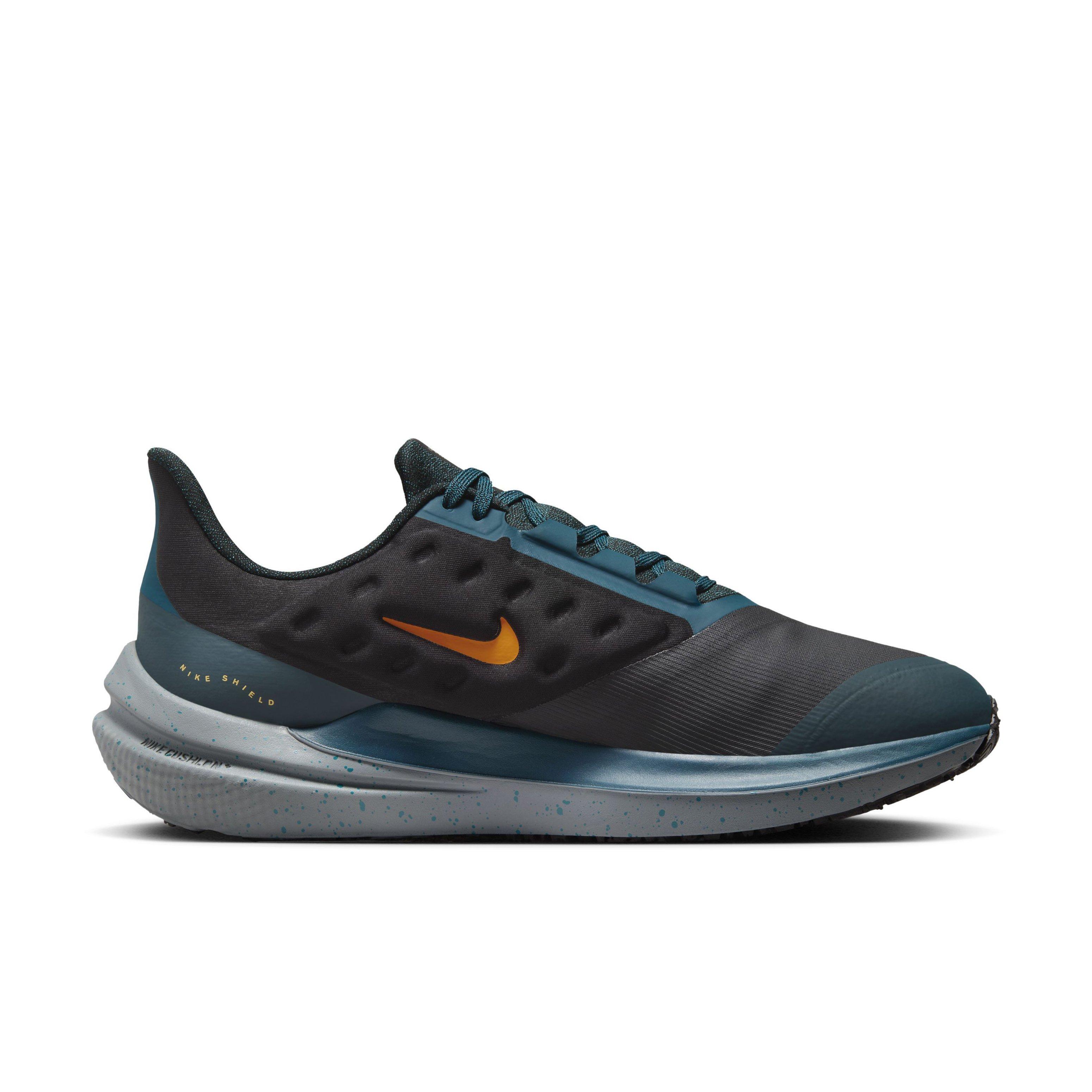 Nike Winflo 9 Shield "Anthracite/Dark Teal/Orange" Men's Running Shoe - ANTHRACITE/DK TEAL/ORANGE Thumbnail View 1