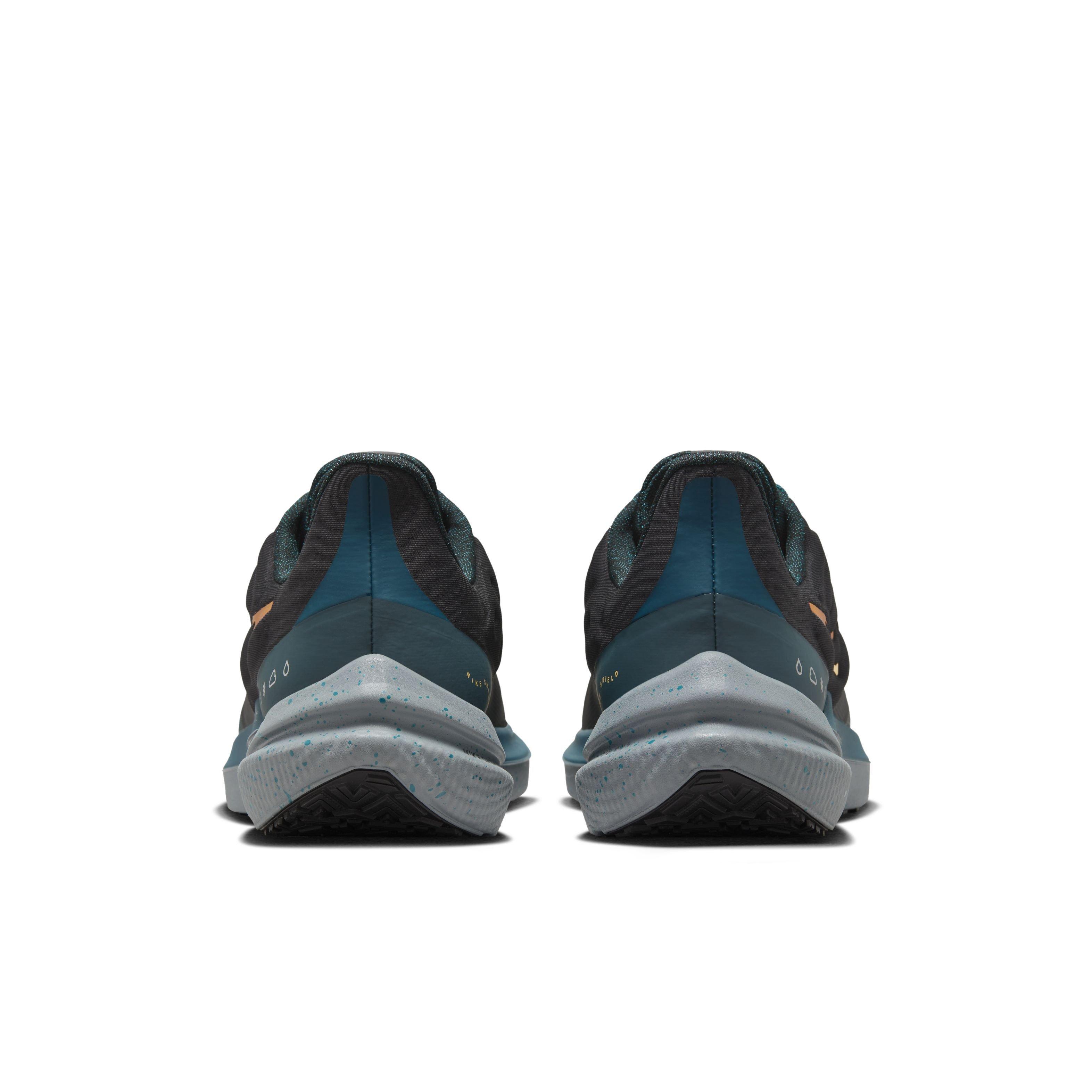 Nike Winflo 9 Shield "Anthracite/Dark Teal/Orange" Men's Running Shoe - ANTHRACITE/DK TEAL/ORANGE Thumbnail View 5