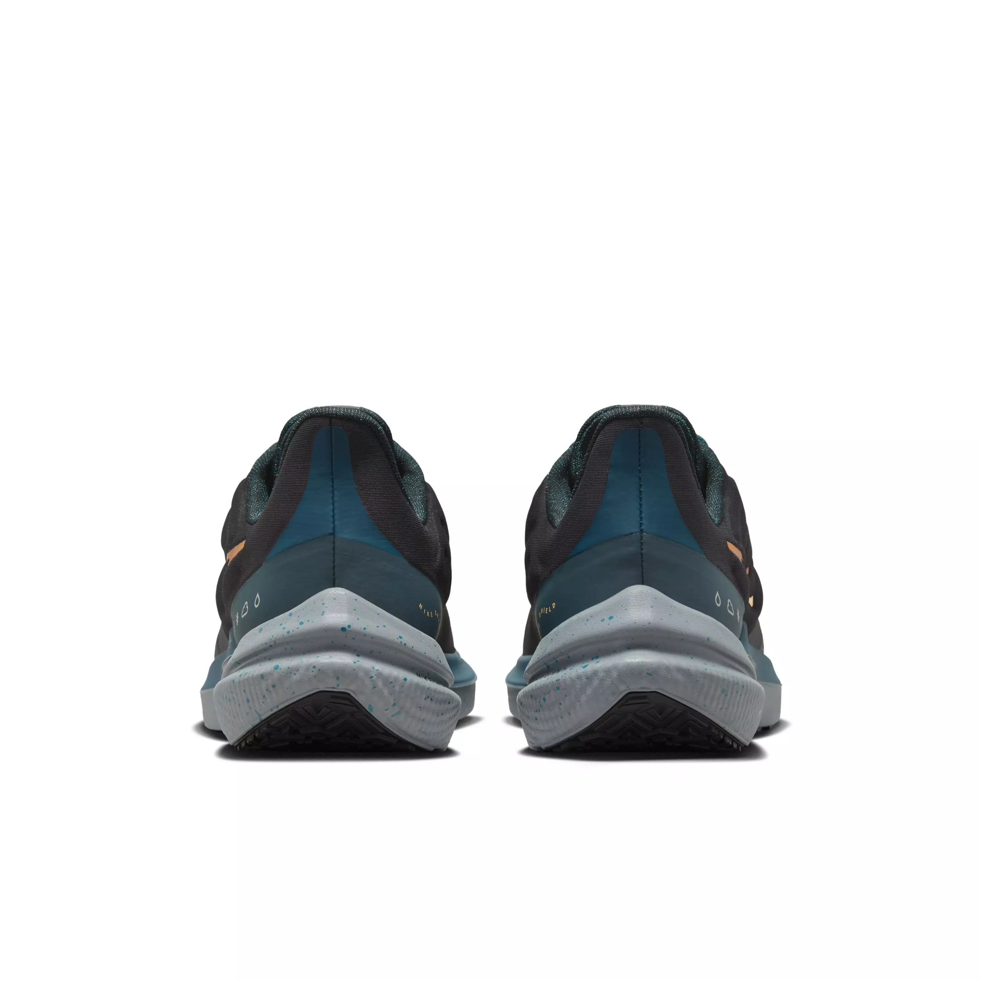 Nike Winflo 9 Shield "Anthracite/Dark Teal/Orange" Men's Running Shoe - ANTHRACITE/DK TEAL/ORANGE