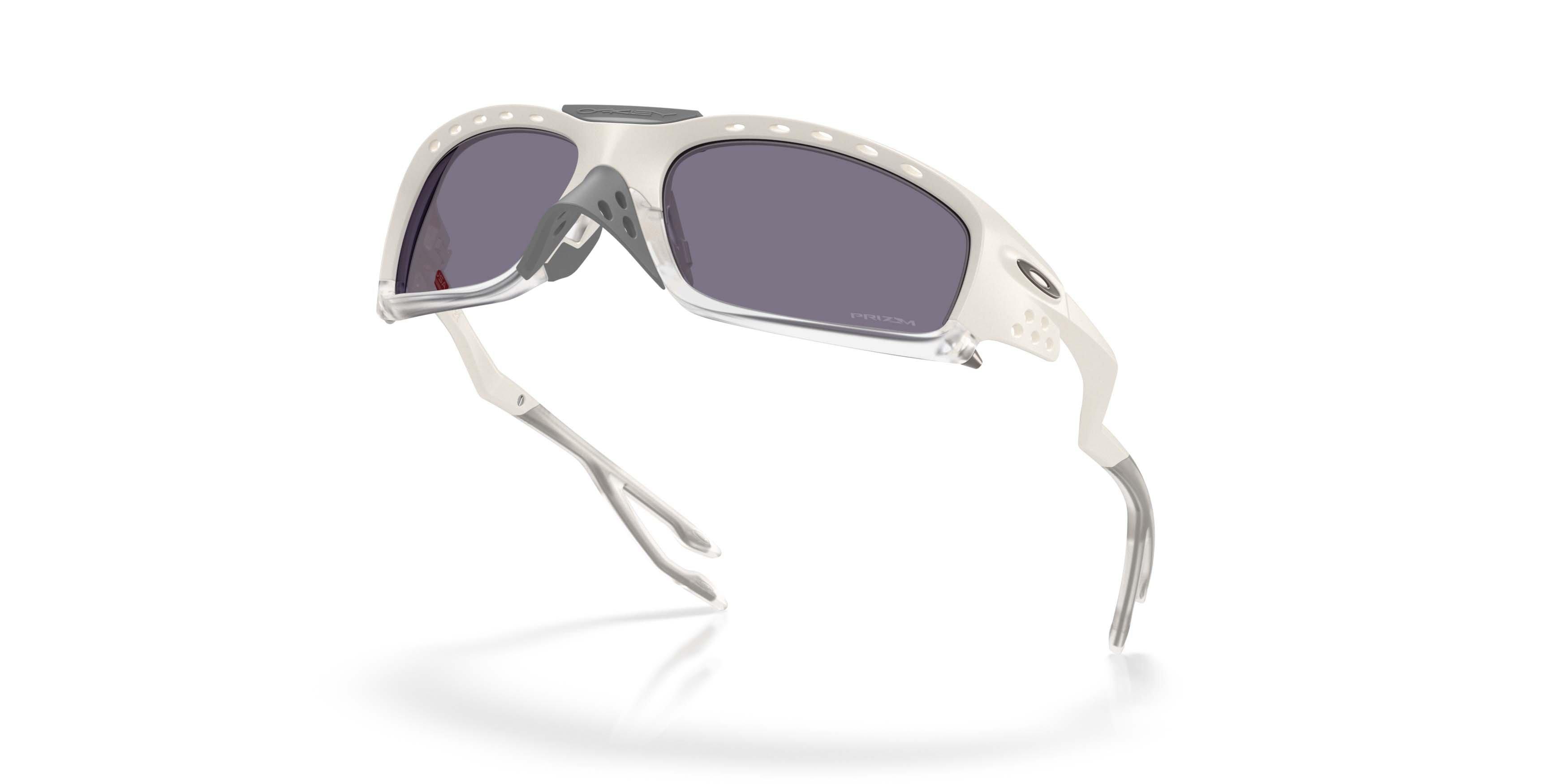 Oakley Plantaris SQ Prizm Grey Sunglasses &ndash; Matte Mist - WHITE/GREY Thumbnail View 3