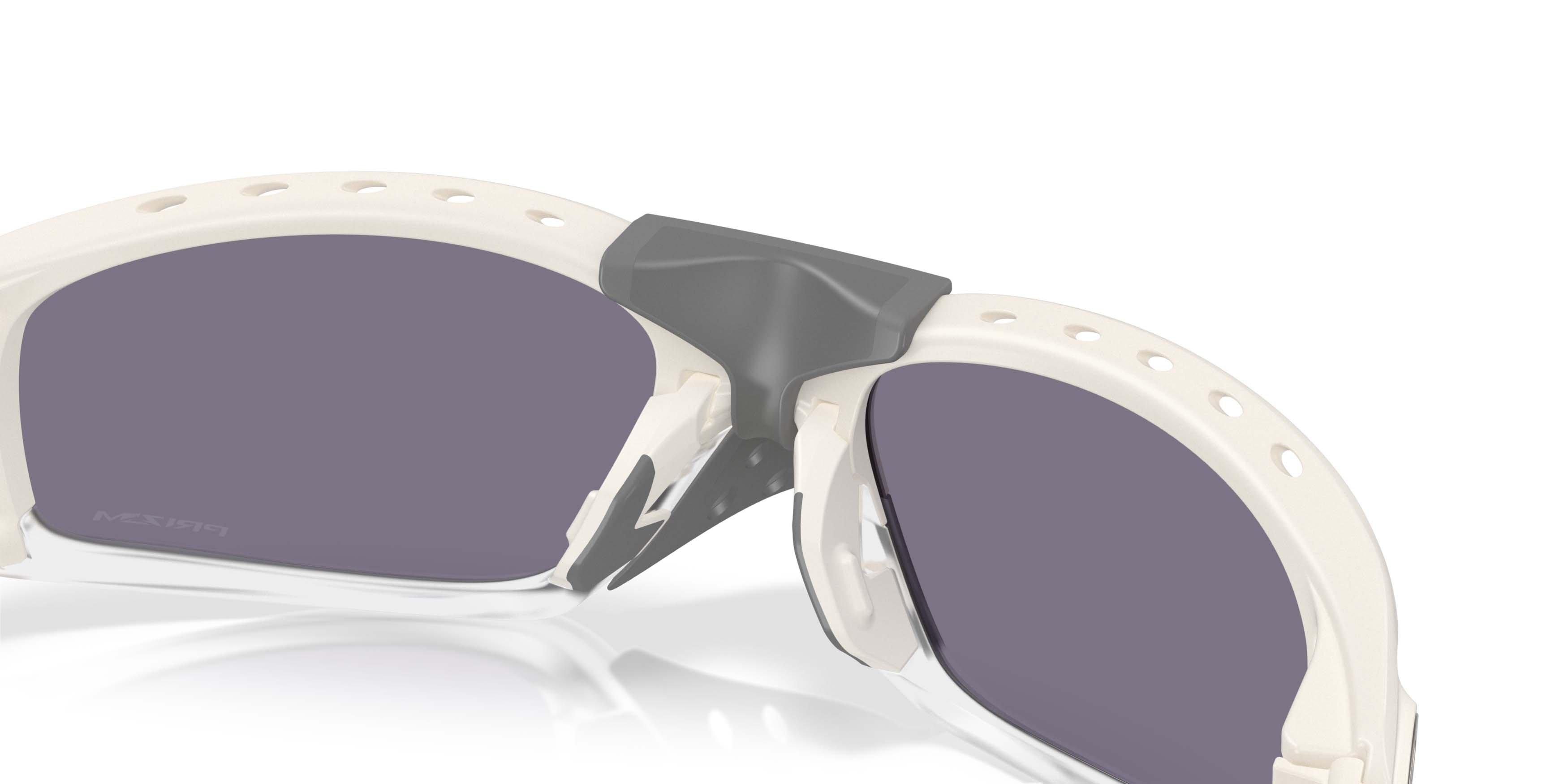 Oakley Plantaris SQ Prizm Grey Sunglasses &ndash; Matte Mist - WHITE/GREY Thumbnail View 5