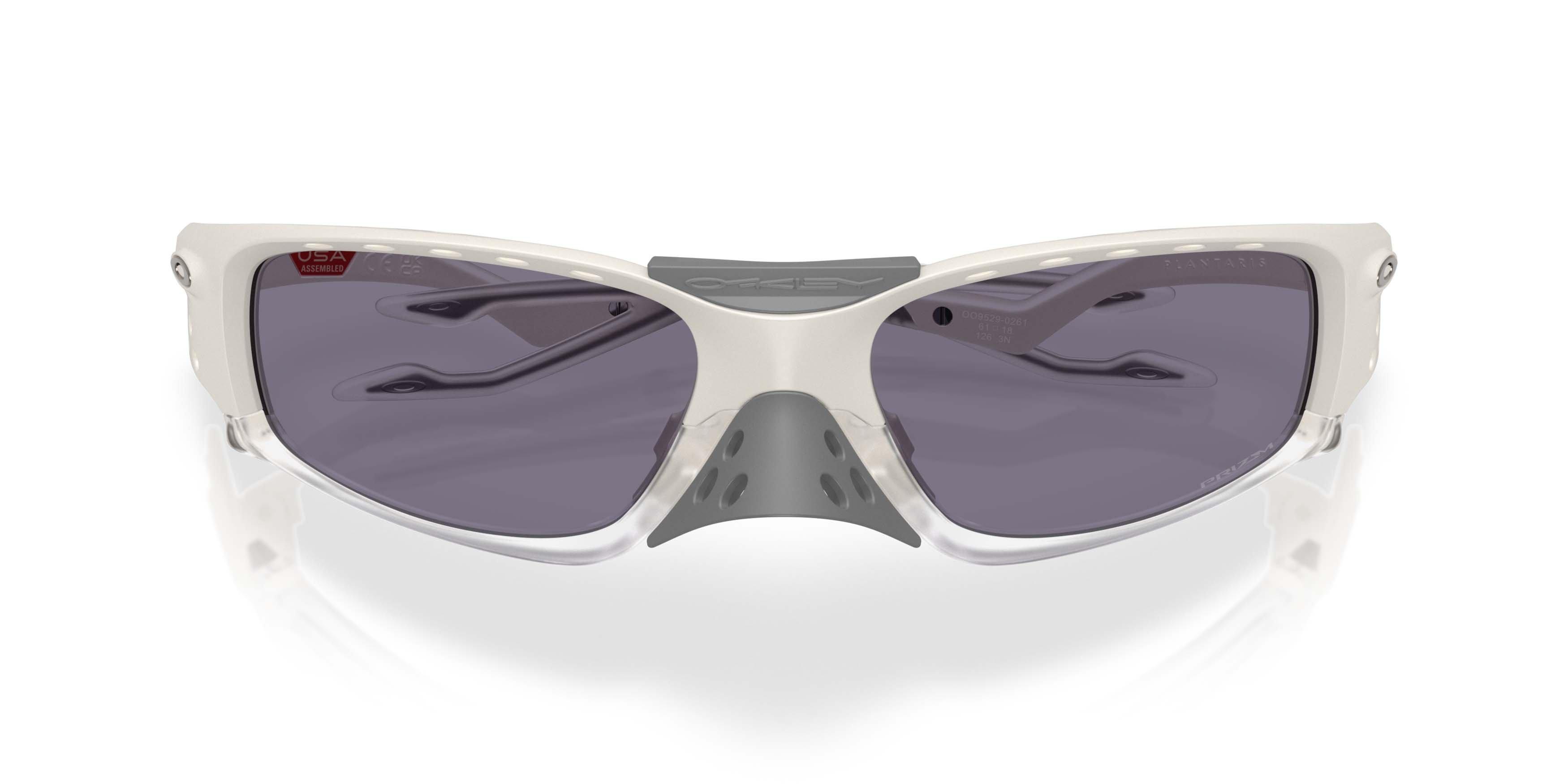 Oakley Plantaris SQ Prizm Grey Sunglasses &ndash; Matte Mist - WHITE/GREY Thumbnail View 7