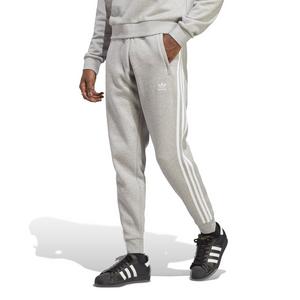 adidas Men's Grey/Black Primegreen Essentials Warm-Up 3-Stripes