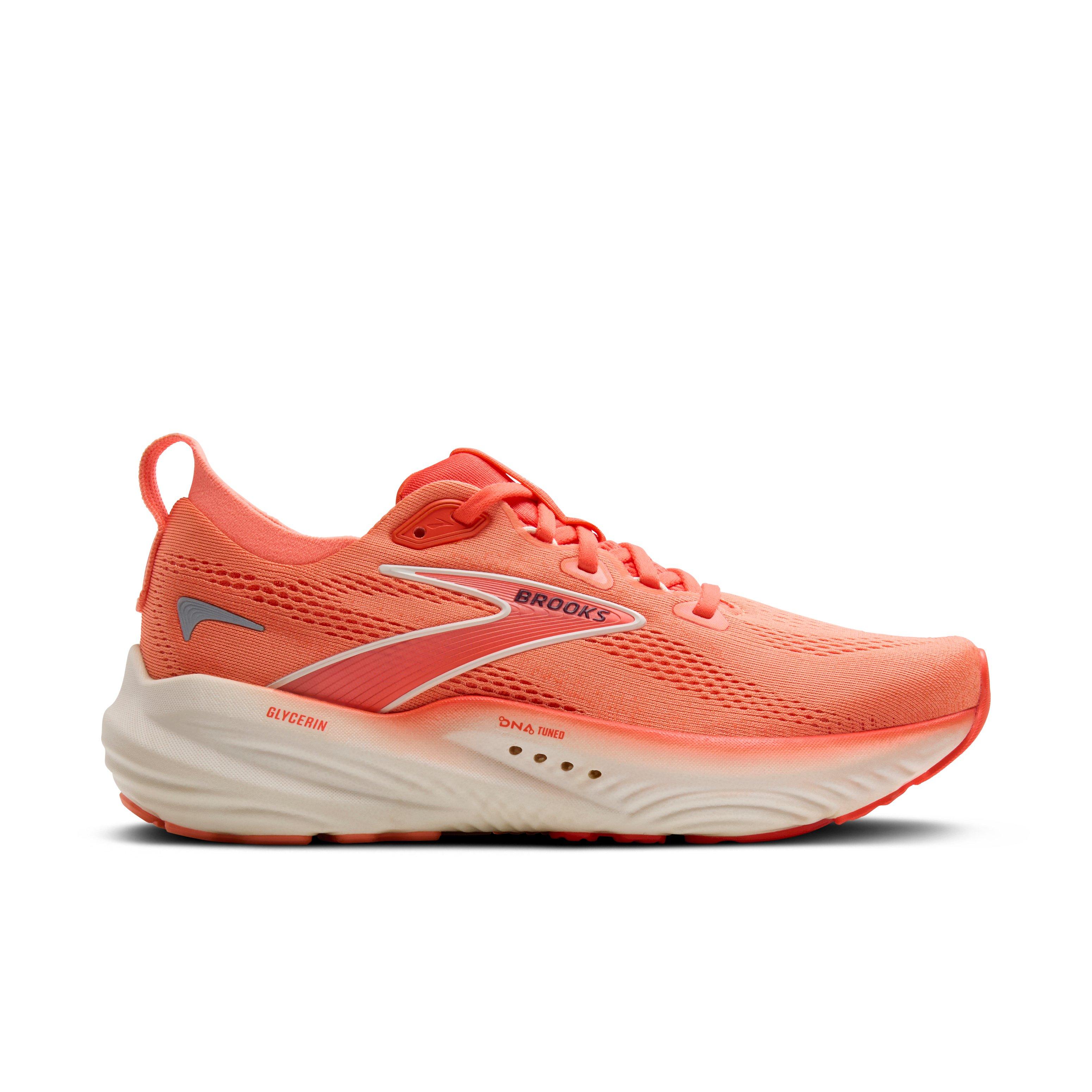 Brooks Glycerin 22 "Desert Flower/Hot Coral/Milk" Women's Running Shoe - FLOWER/CORAL/MILK Thumbnail View 1