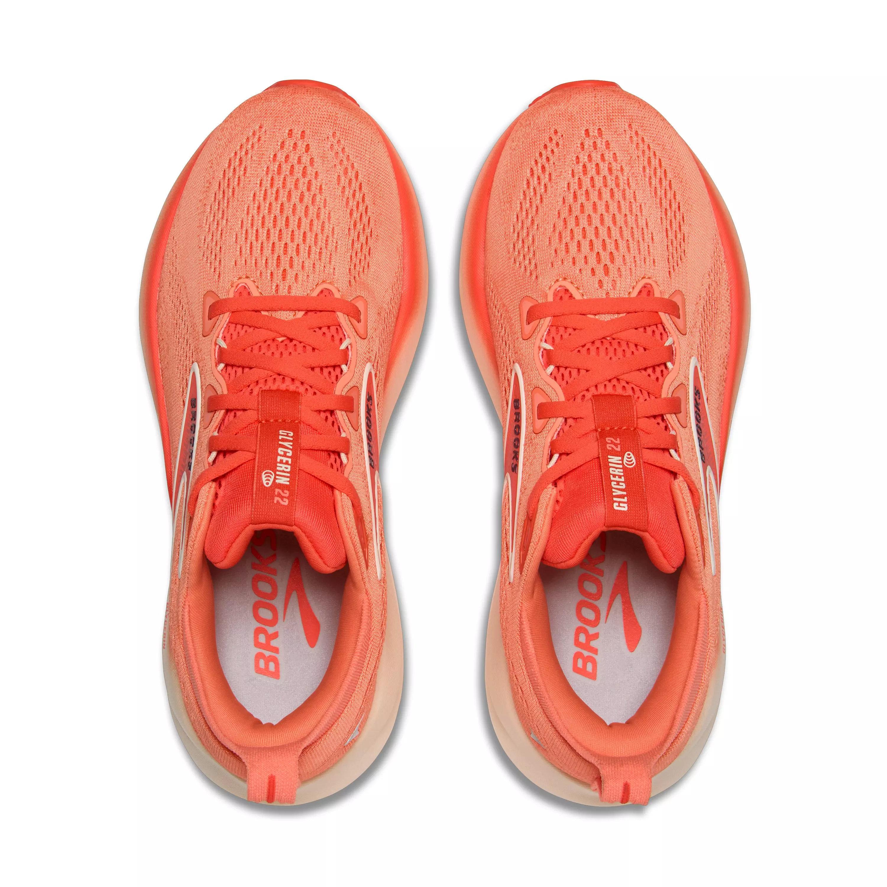Brooks Glycerin 22 "Desert Flower/Hot Coral/Milk" Women's Running Shoe - FLOWER/CORAL/MILK