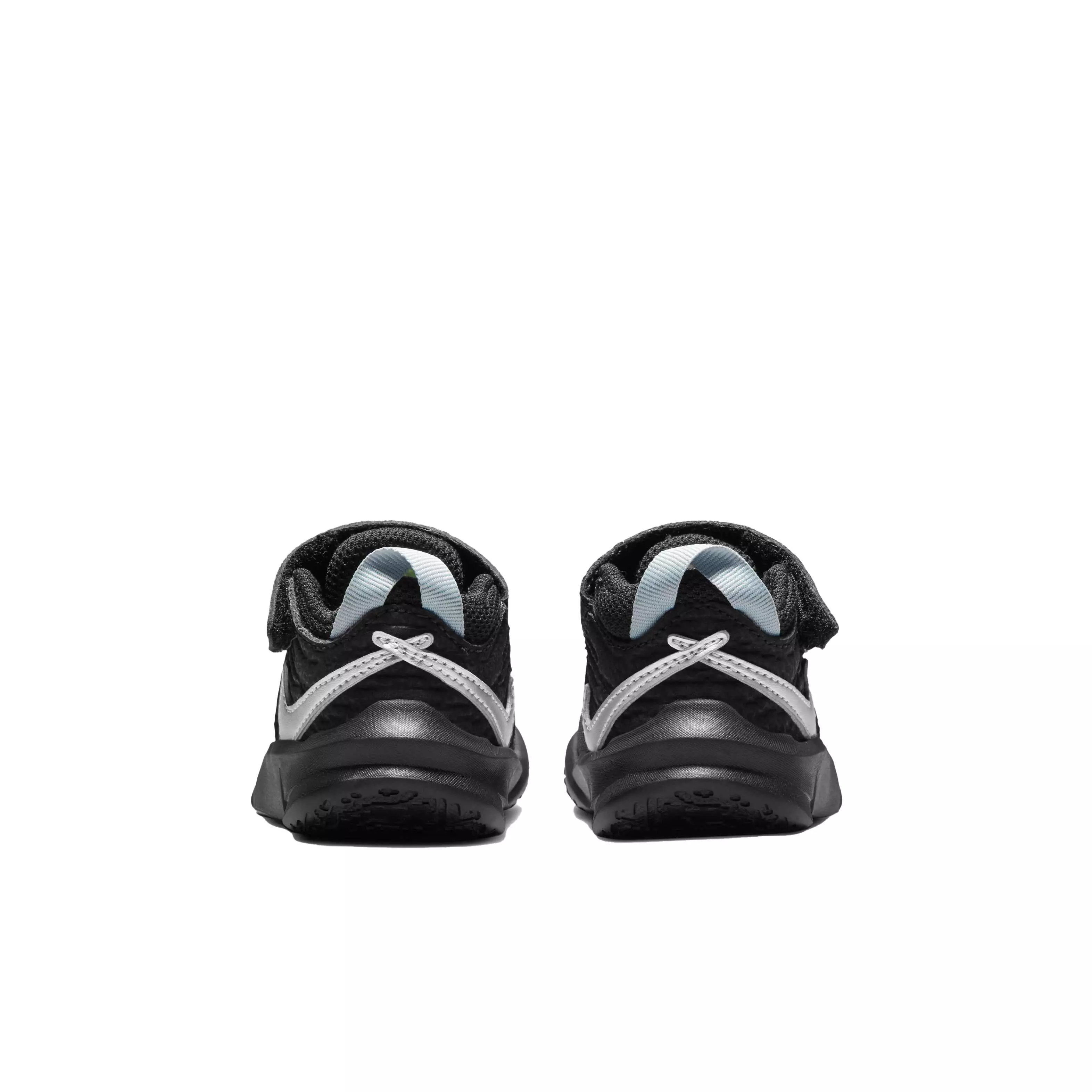 Nike Team Hustle D 10 "Black/Metallic Silver/Volt/White" Infant Boys' Basketball Shoe - BLACK