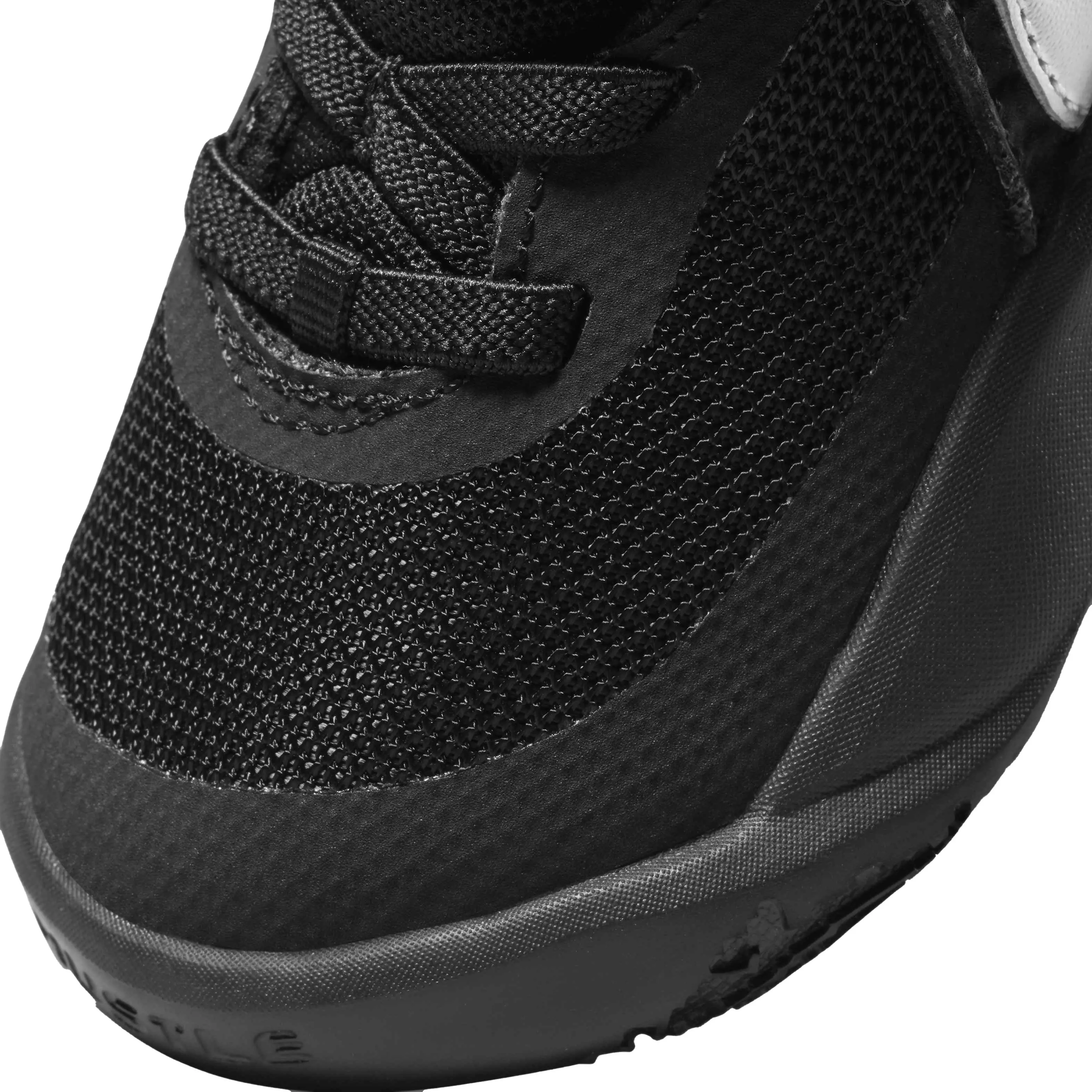 Nike Team Hustle D 10 "Black/Metallic Silver/Volt/White" Infant Boys' Basketball Shoe - BLACK