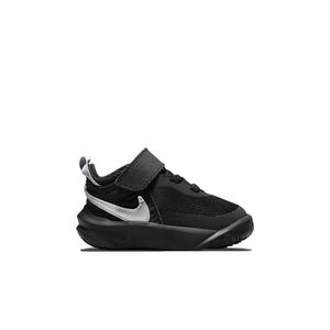 Nike Team Hustle D 10 "Black/Metallic Silver/Volt/White" Infant Boys' Basketball Shoe