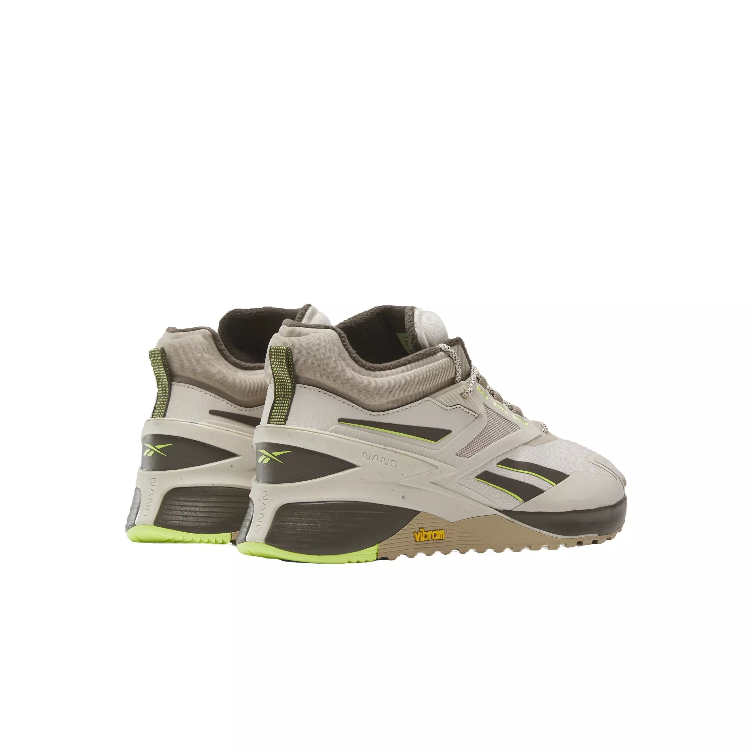 Reebok Nano X3 Adventure Winter "Stucco/Boulder Beige/Laser Lime" Unisex Training Shoe - STUCCO/BEIGE/LIME