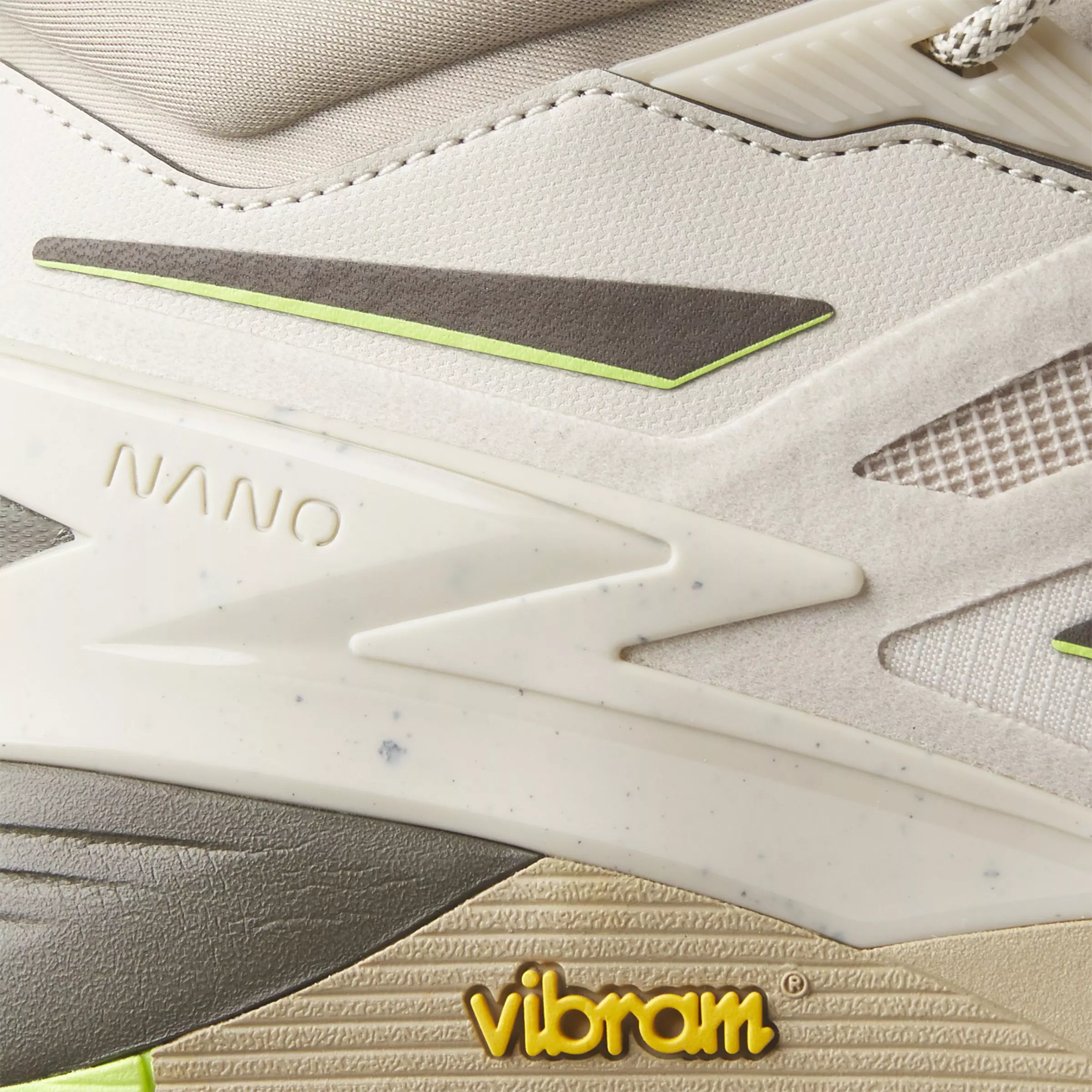 Reebok Nano X3 Adventure Winter "Stucco/Boulder Beige/Laser Lime" Unisex Training Shoe - STUCCO/BEIGE/LIME