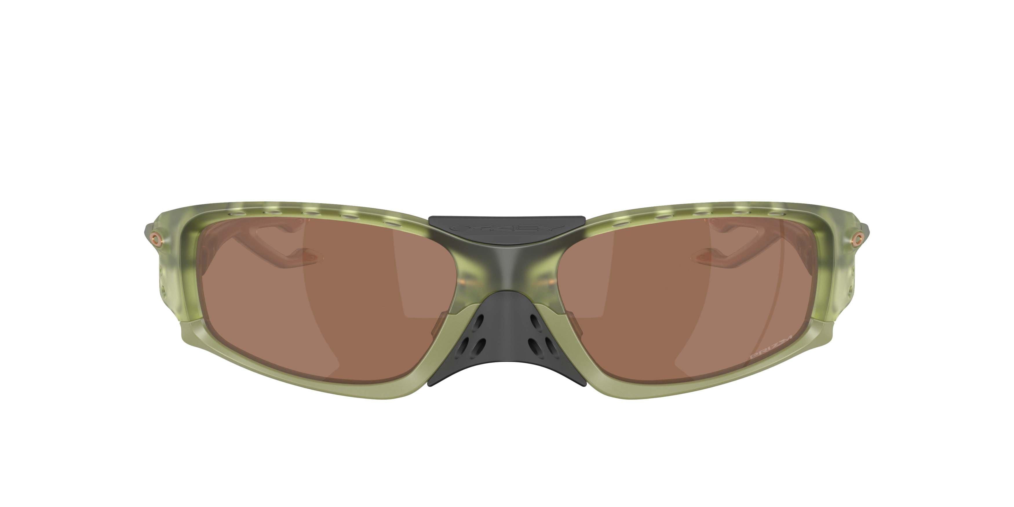 Oakley Plantaris SQ Prizm Tungsten Sunglasses &ndash; Transparent Frame - GREEN/BROWN Thumbnail View 2