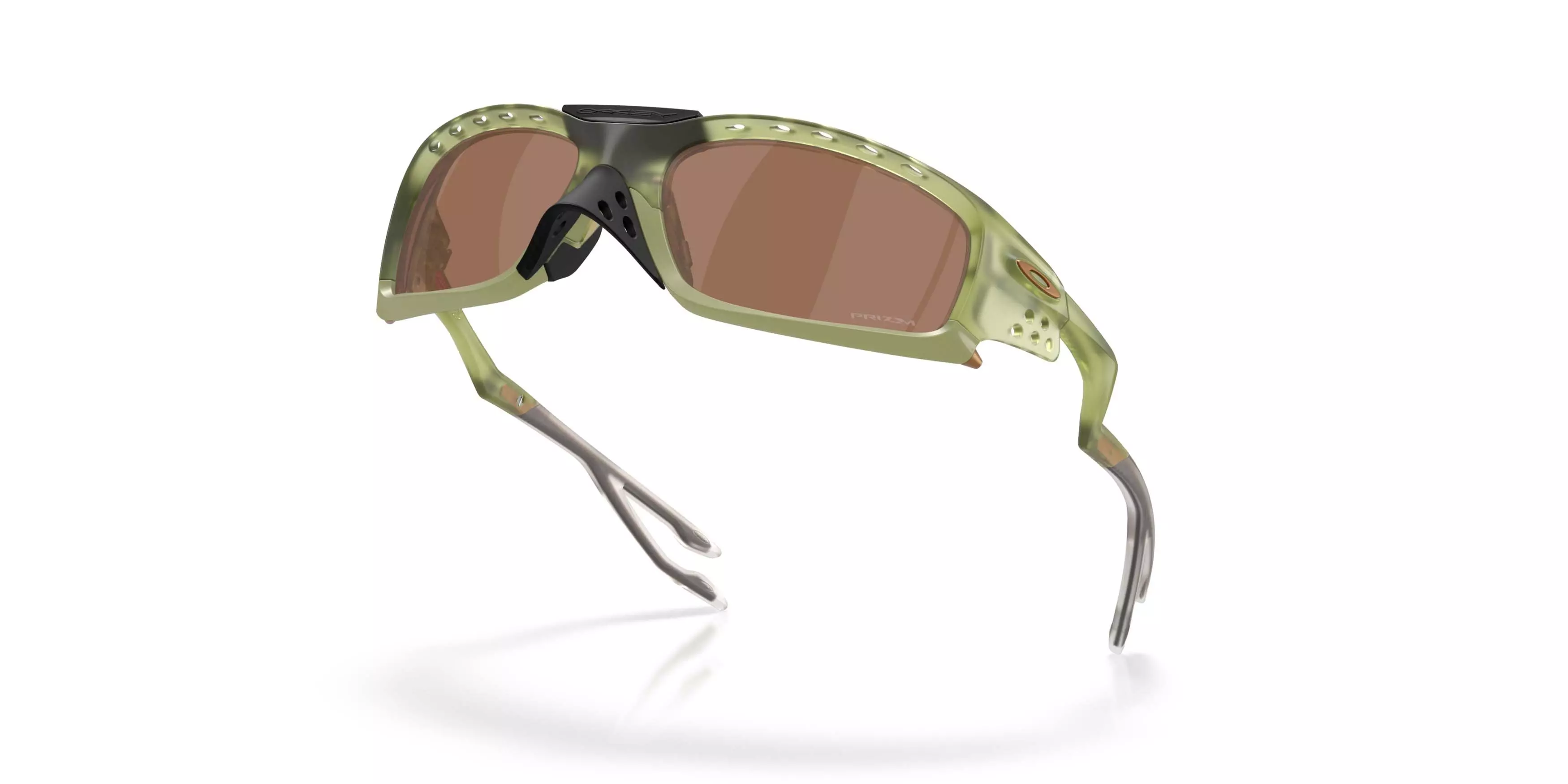 Oakley Plantaris SQ Prizm Tungsten Sunglasses &ndash; Transparent Frame - GREEN/BROWN