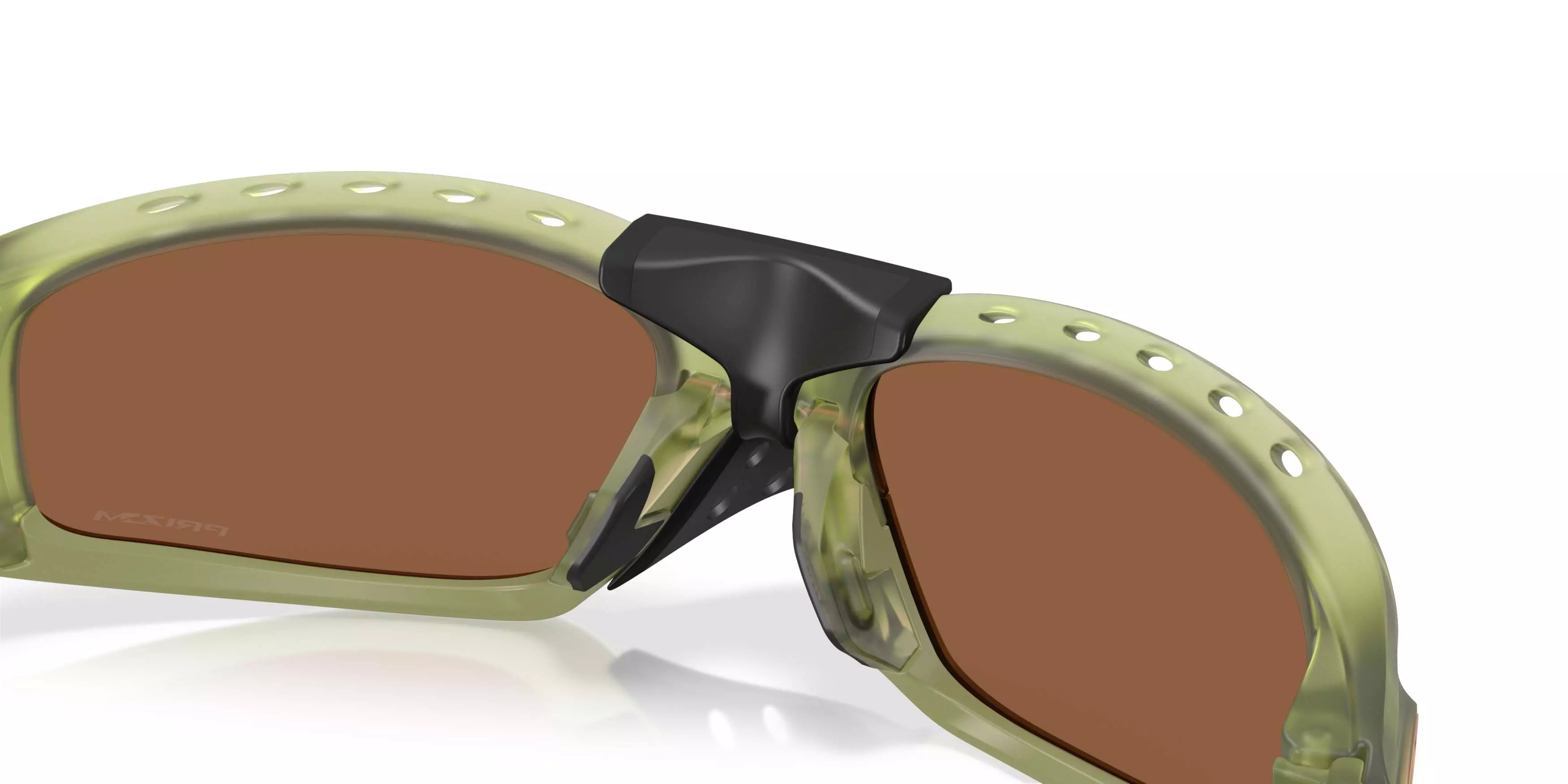 Oakley Plantaris SQ Prizm Tungsten Sunglasses &ndash; Transparent Frame - GREEN/BROWN