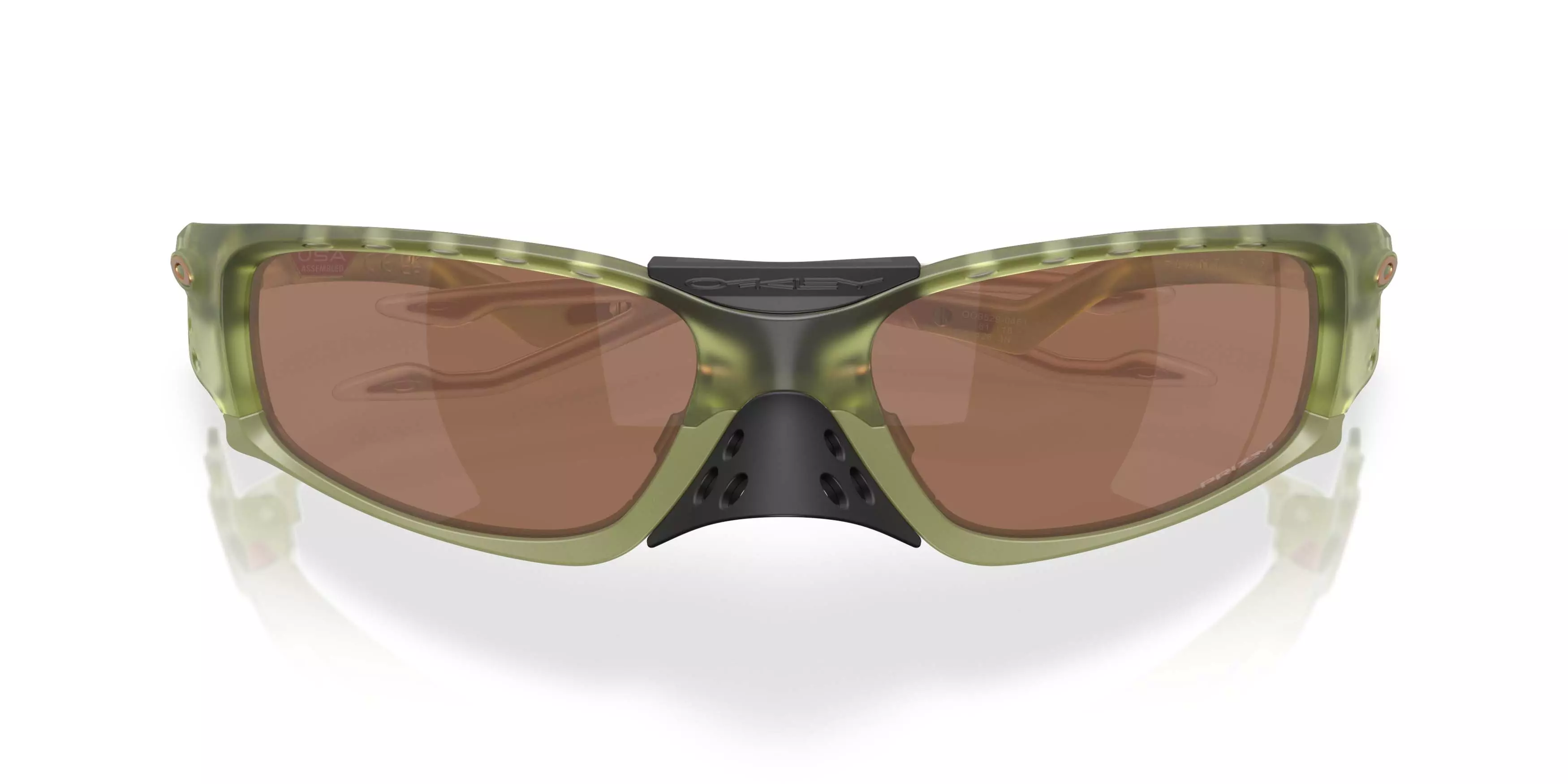Oakley Plantaris SQ Prizm Tungsten Sunglasses &ndash; Transparent Frame - GREEN/BROWN