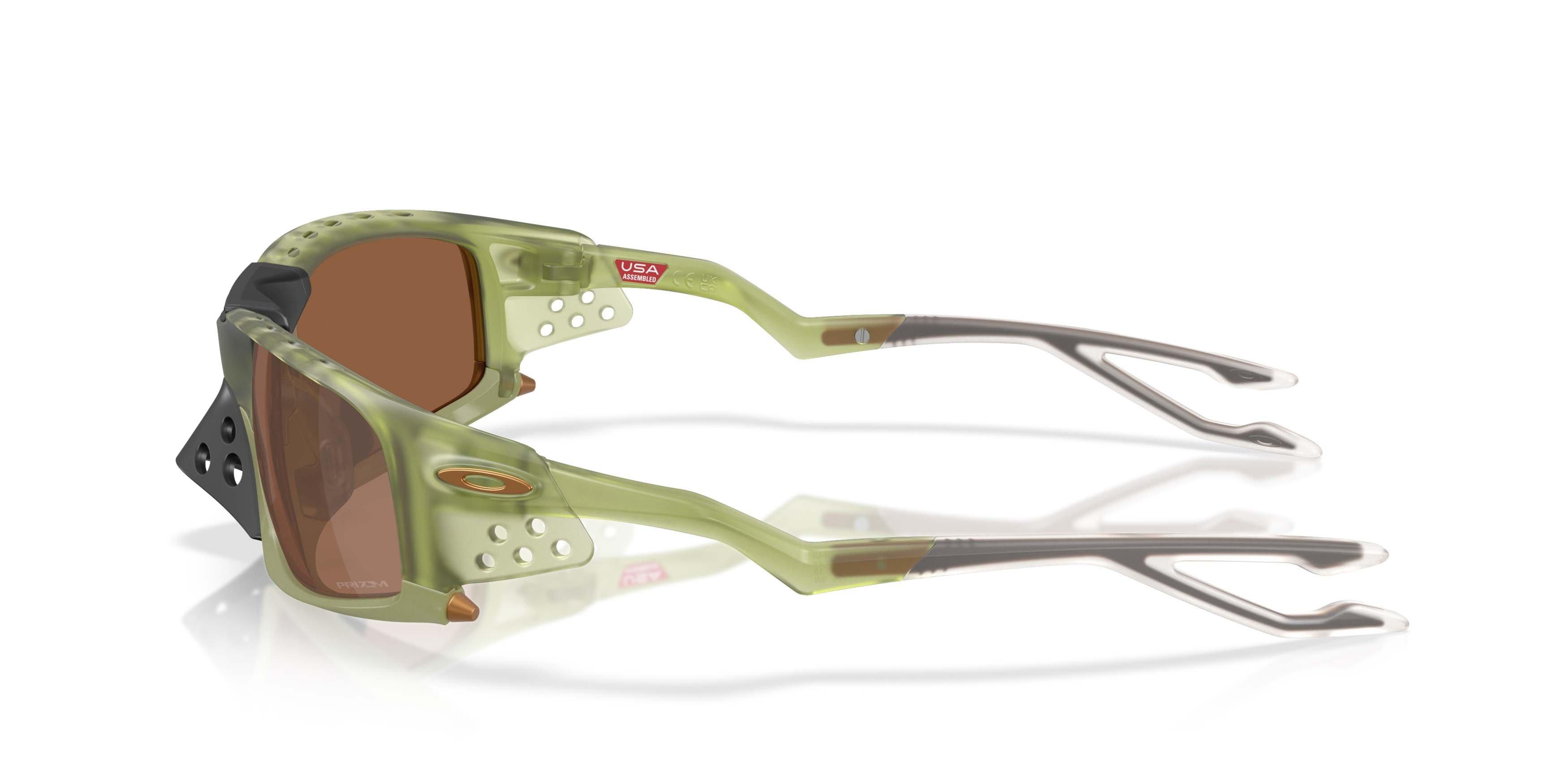 Oakley Plantaris SQ Prizm Tungsten Sunglasses &ndash; Transparent Frame - GREEN/BROWN Thumbnail View 8