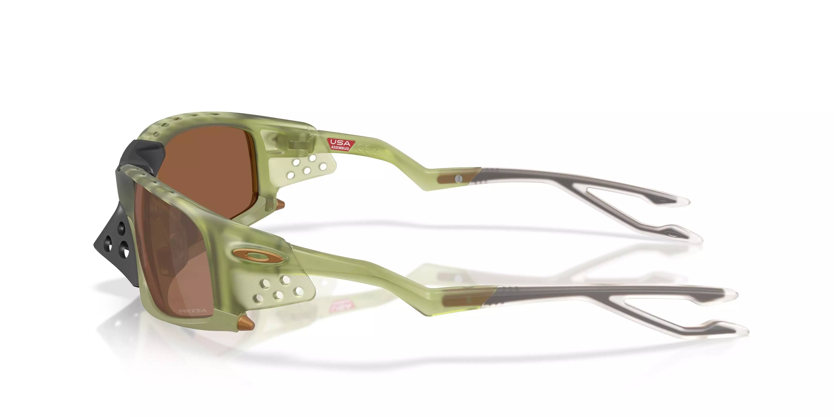 Oakley Plantaris SQ Prizm Tungsten Sunglasses &ndash; Transparent Frame - GREEN/BROWN
