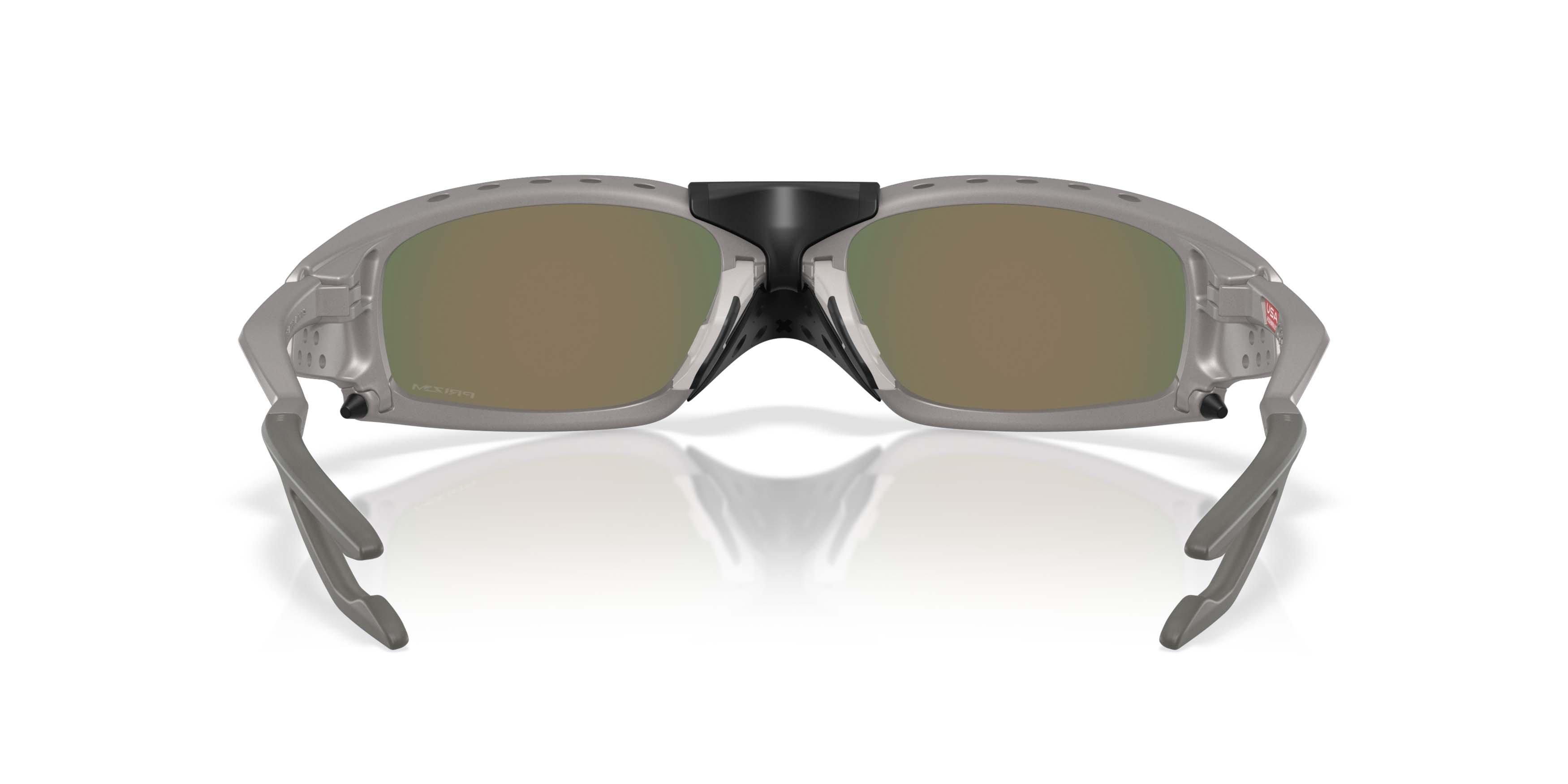 Oakley Plantaris SQ Prizm Ruby Sunglasses &ndash; Titanium - SILVER/RED Thumbnail View 6