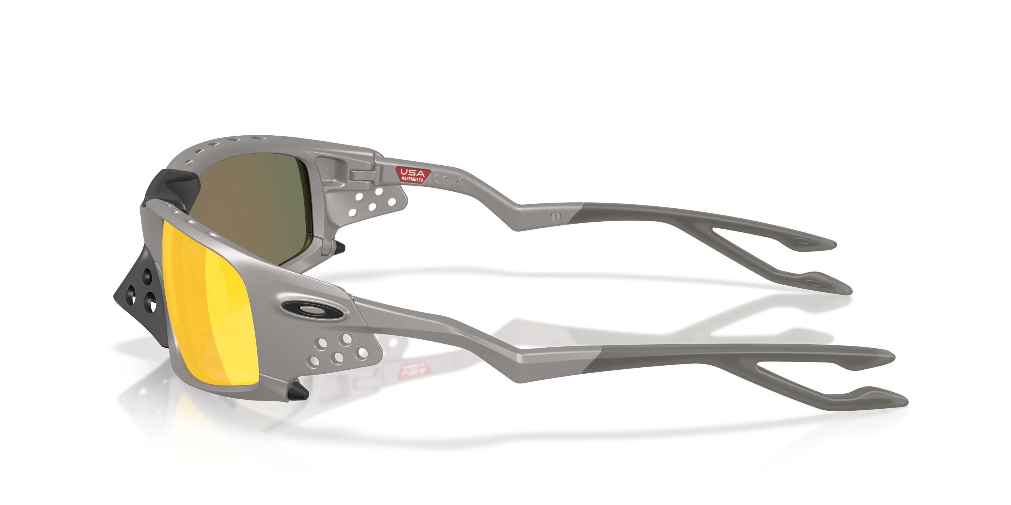 Oakley Plantaris SQ Prizm Ruby Sunglasses &ndash; Titanium - SILVER/RED Thumbnail View 8