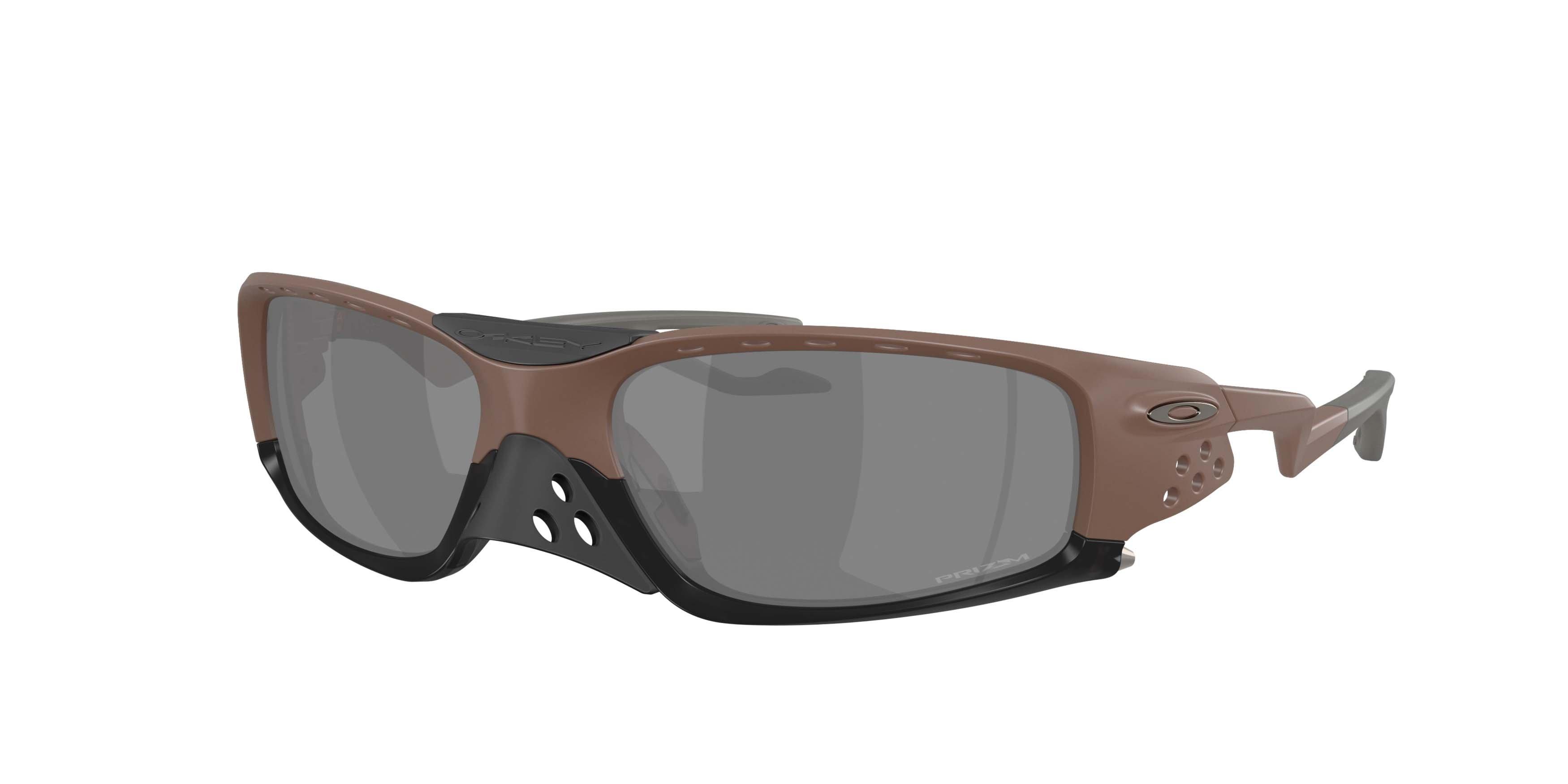 Oakley Plantaris SQ Prizm Black Sunglasses &ndash; Mahogany - BROWN/GREY Thumbnail View 1