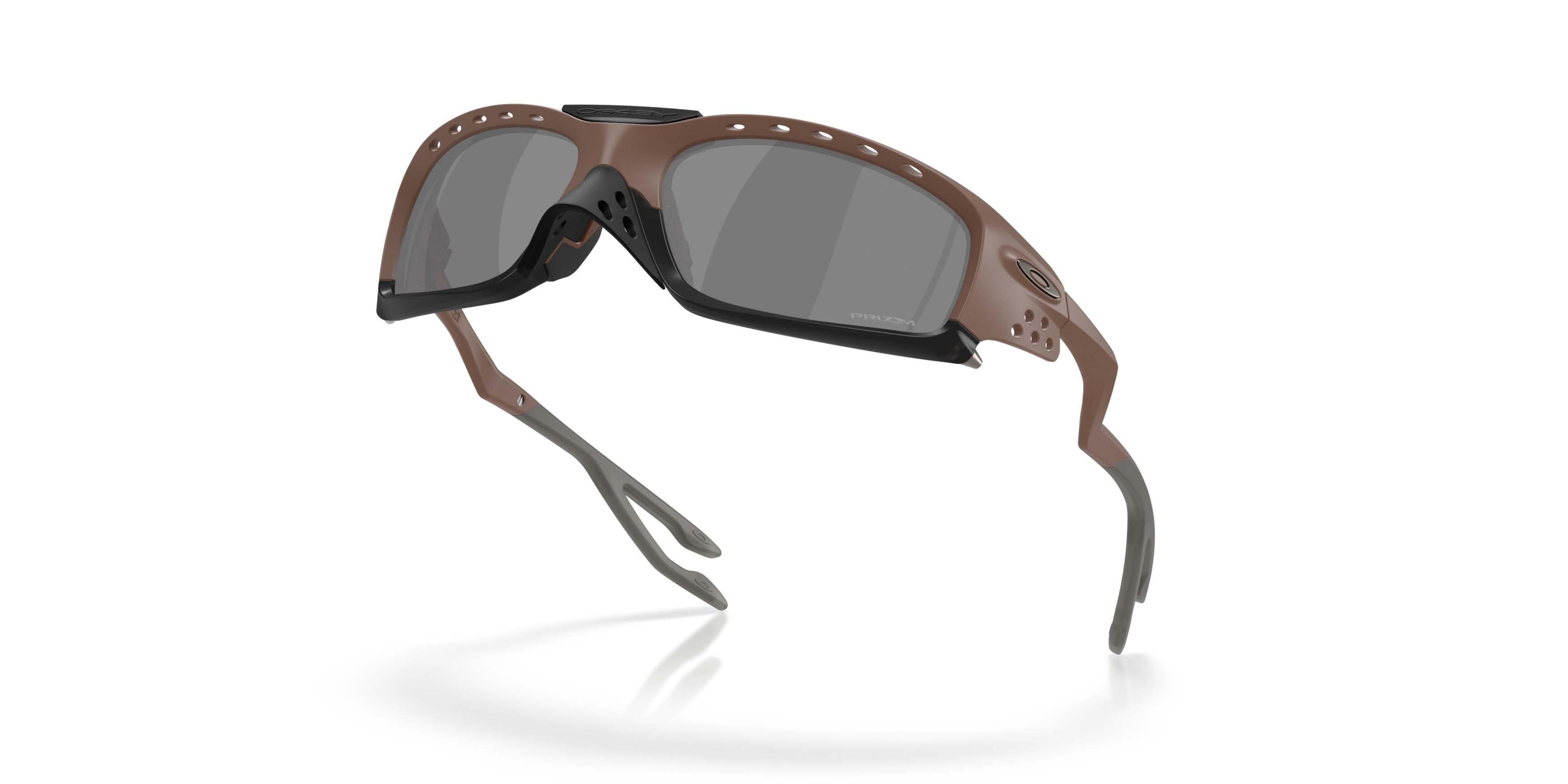 Oakley Plantaris SQ Prizm Black Sunglasses &ndash; Mahogany - BROWN/GREY Thumbnail View 3
