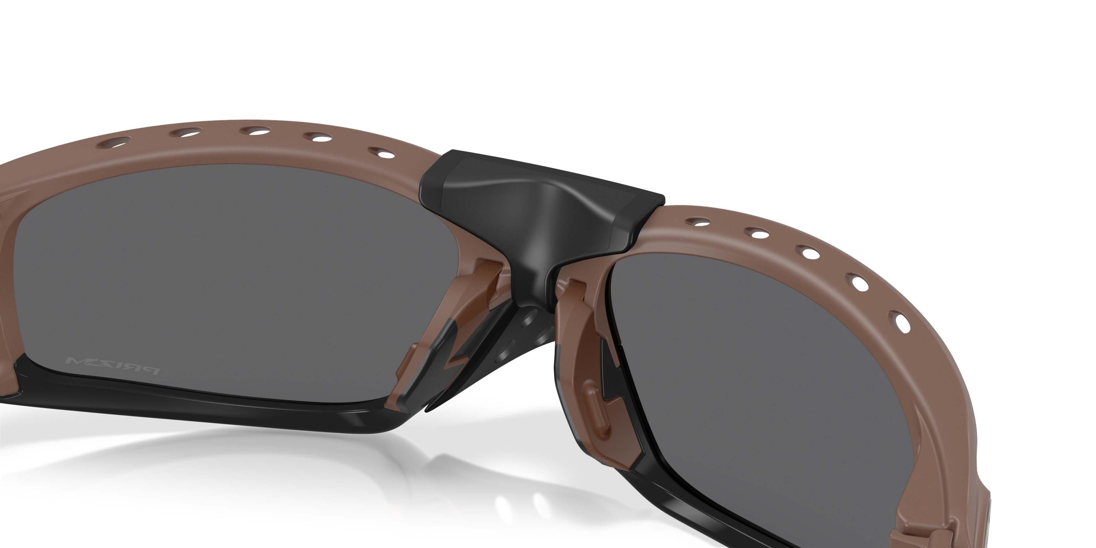 Oakley Plantaris SQ Prizm Black Sunglasses &ndash; Mahogany - BROWN/GREY Thumbnail View 5