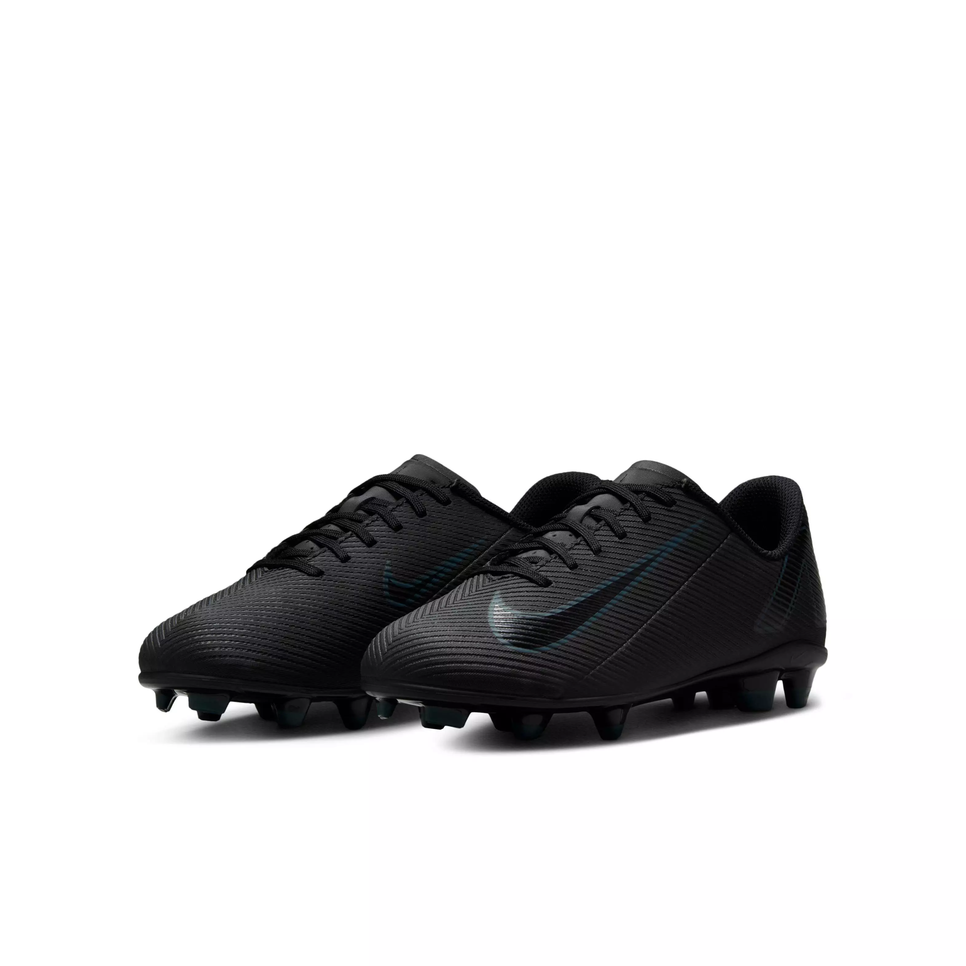 Nike Jr. Mercurial Vapor 16 Club MG "Black/Deep Jungle/Black" Grade School Kids' Soccer Cleat - BLACK/JUNGLE/BLACK