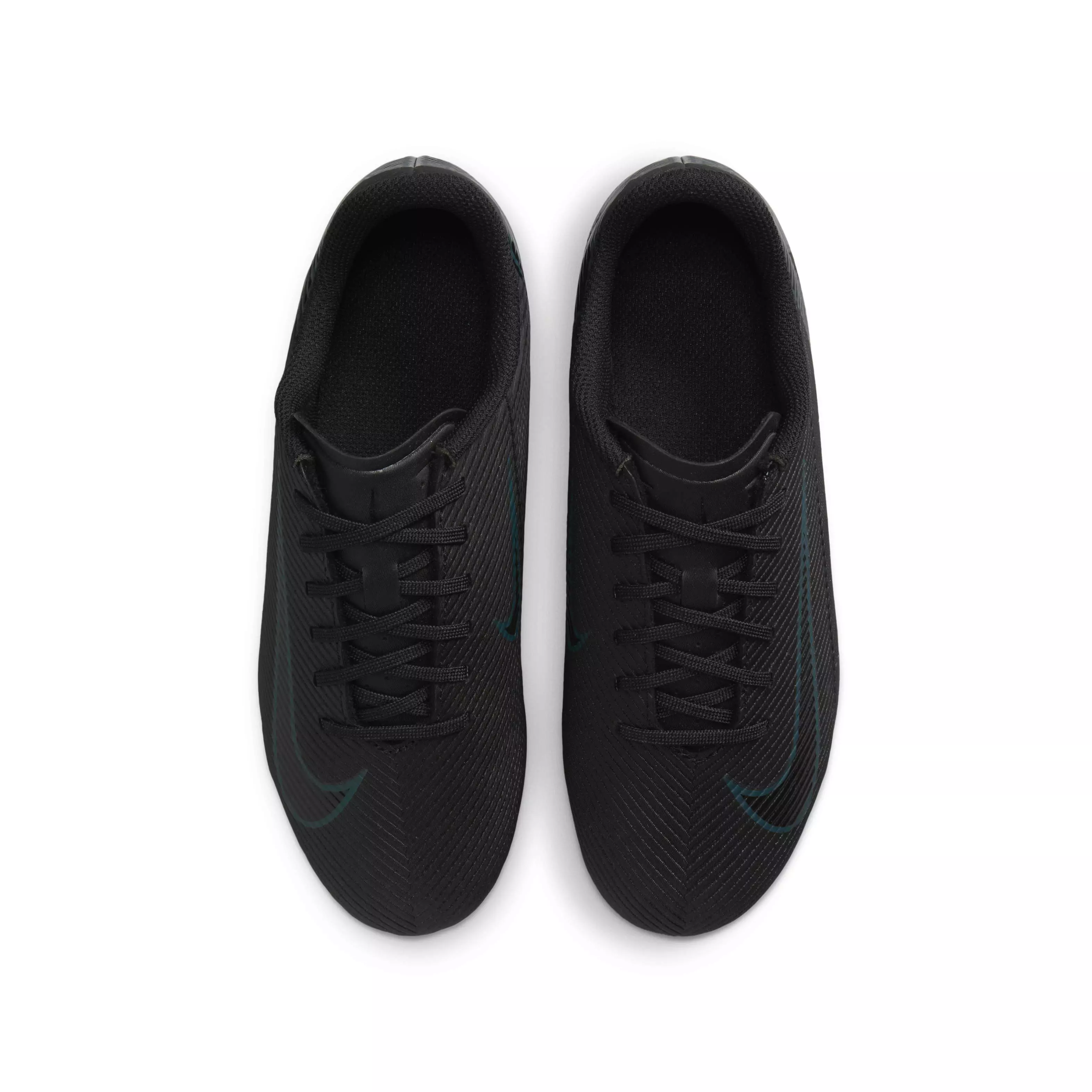 Nike Jr. Mercurial Vapor 16 Club MG "Black/Deep Jungle/Black" Grade School Kids' Soccer Cleat - BLACK/JUNGLE/BLACK