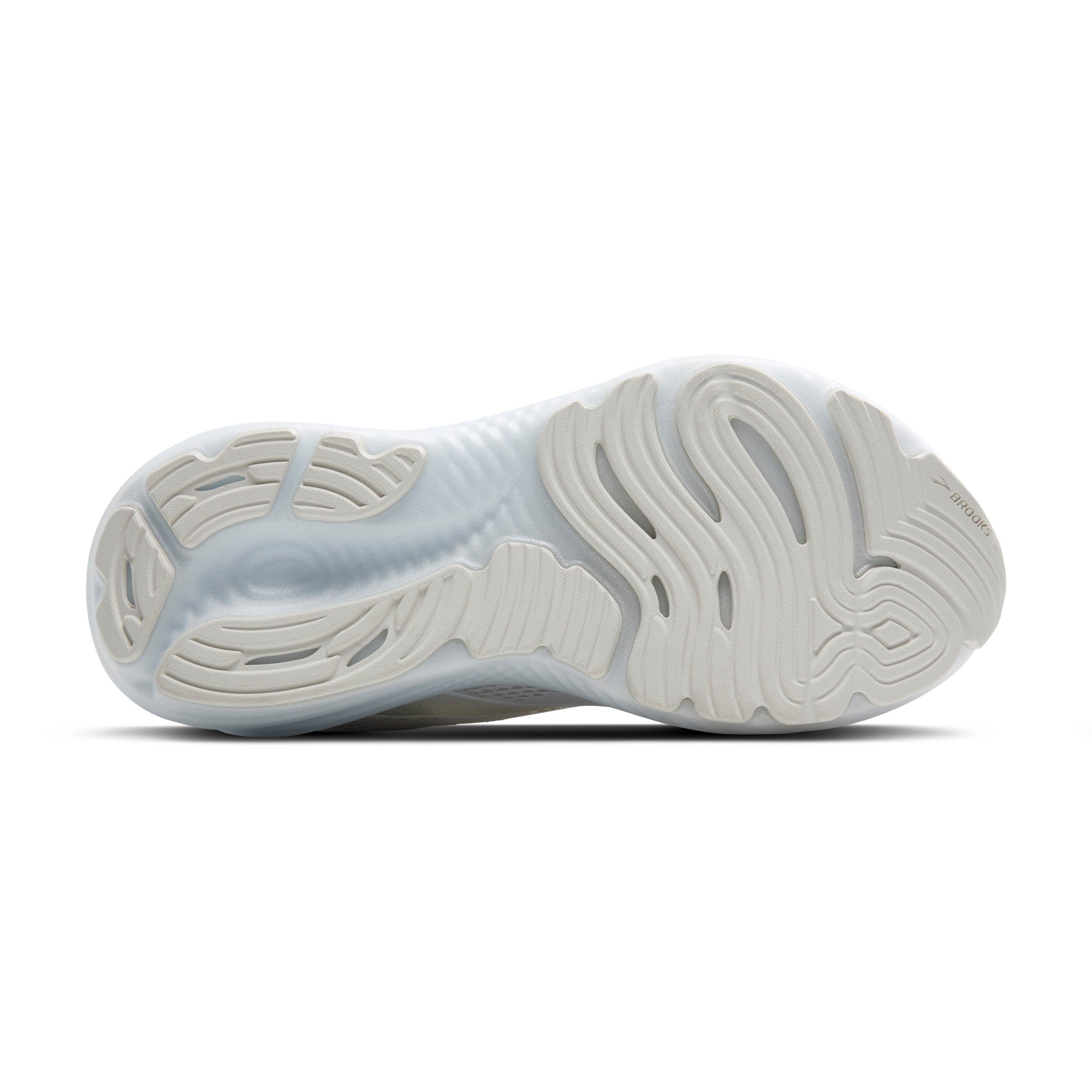 Brooks Glycerin 22 "White/White/Grey" Women's Running Shoe - WHITE/WHITE/GREY Thumbnail View 7