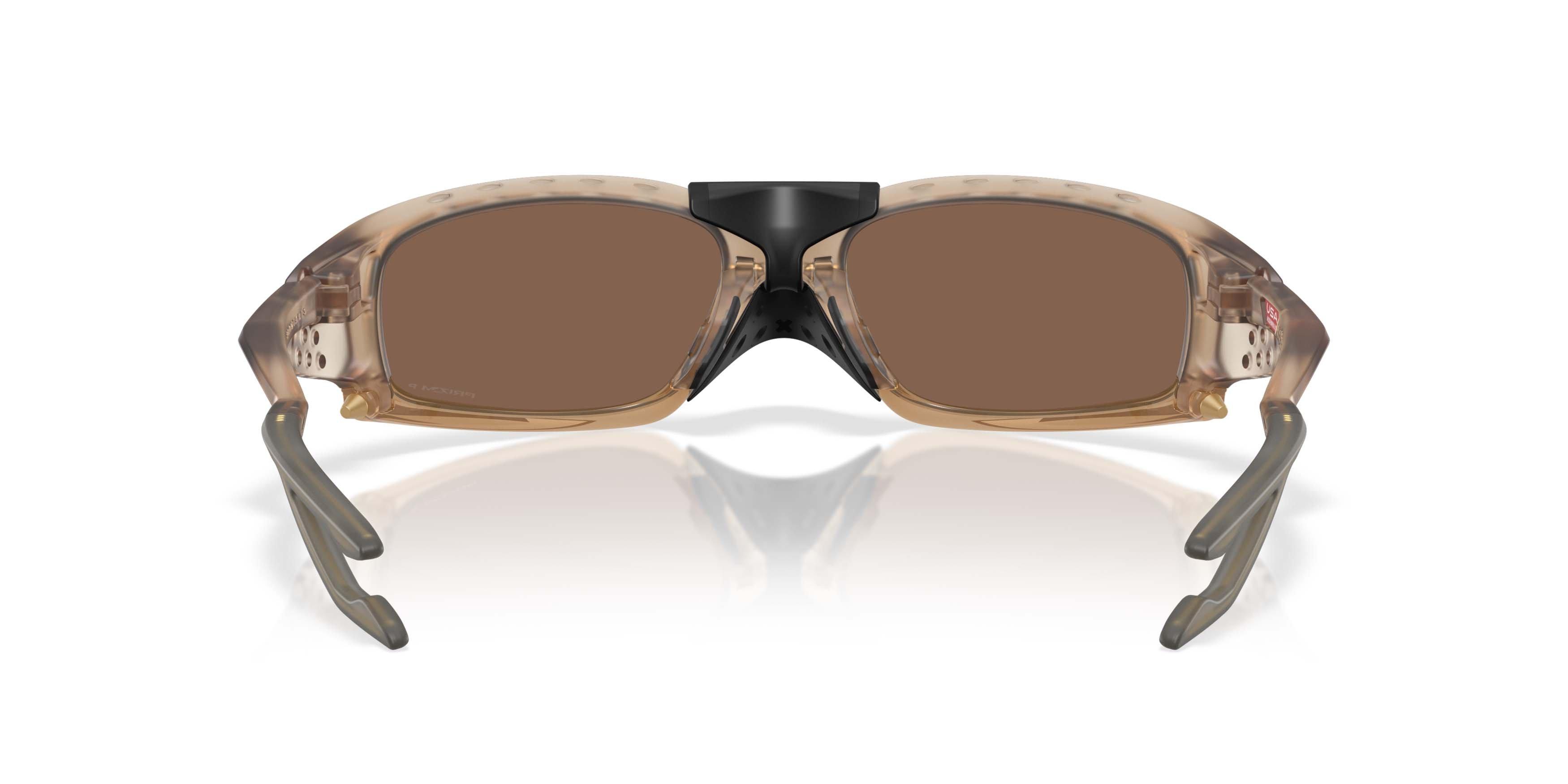 Oakley Plantaris SQ Prizm 24K Polarized Lenses Sunglasses &ndash; Matte Sepia - BROWN/GOLD Thumbnail View 6