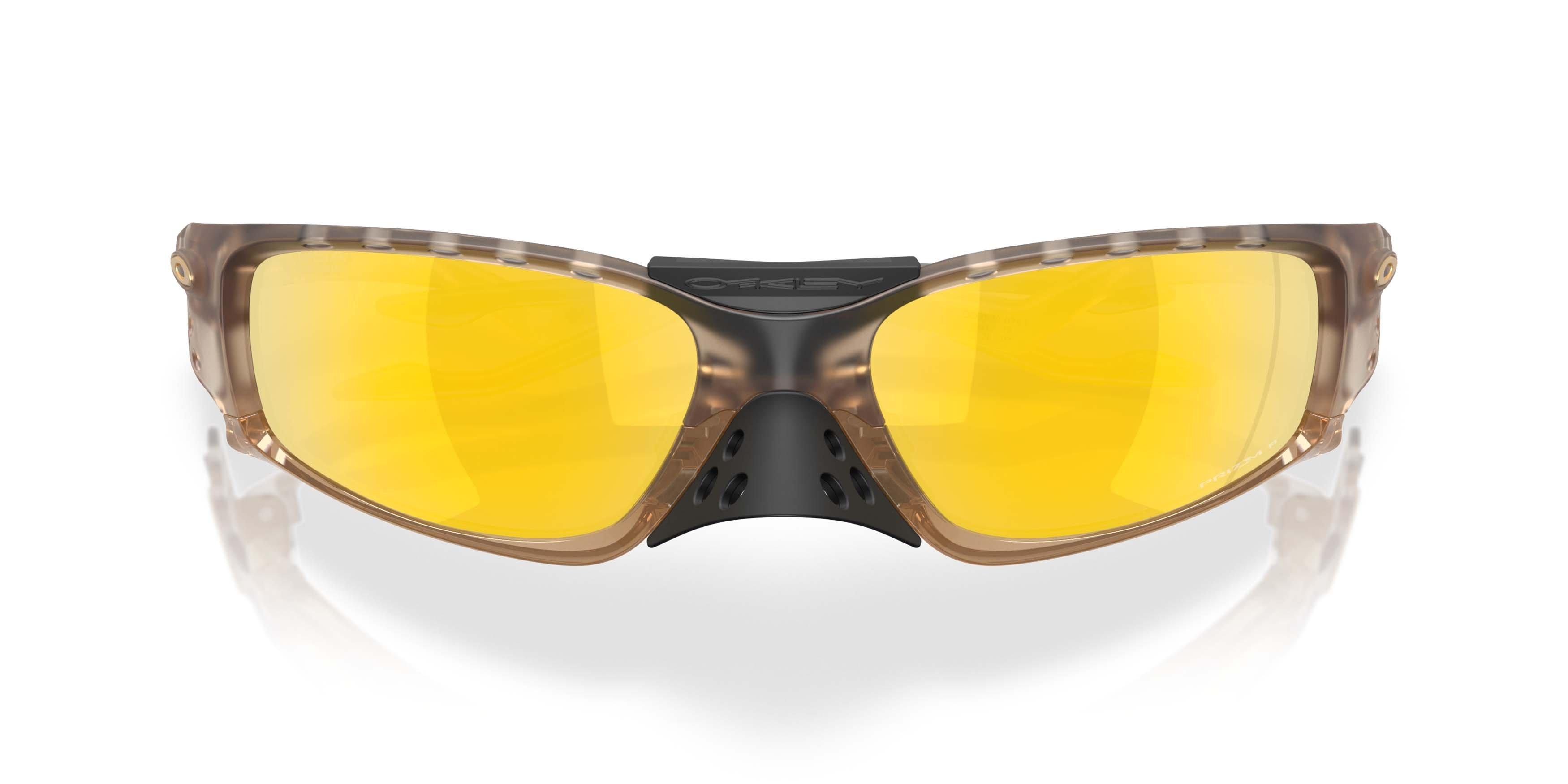 Oakley Plantaris SQ Prizm 24K Polarized Lenses Sunglasses &ndash; Matte Sepia - BROWN/GOLD Thumbnail View 7