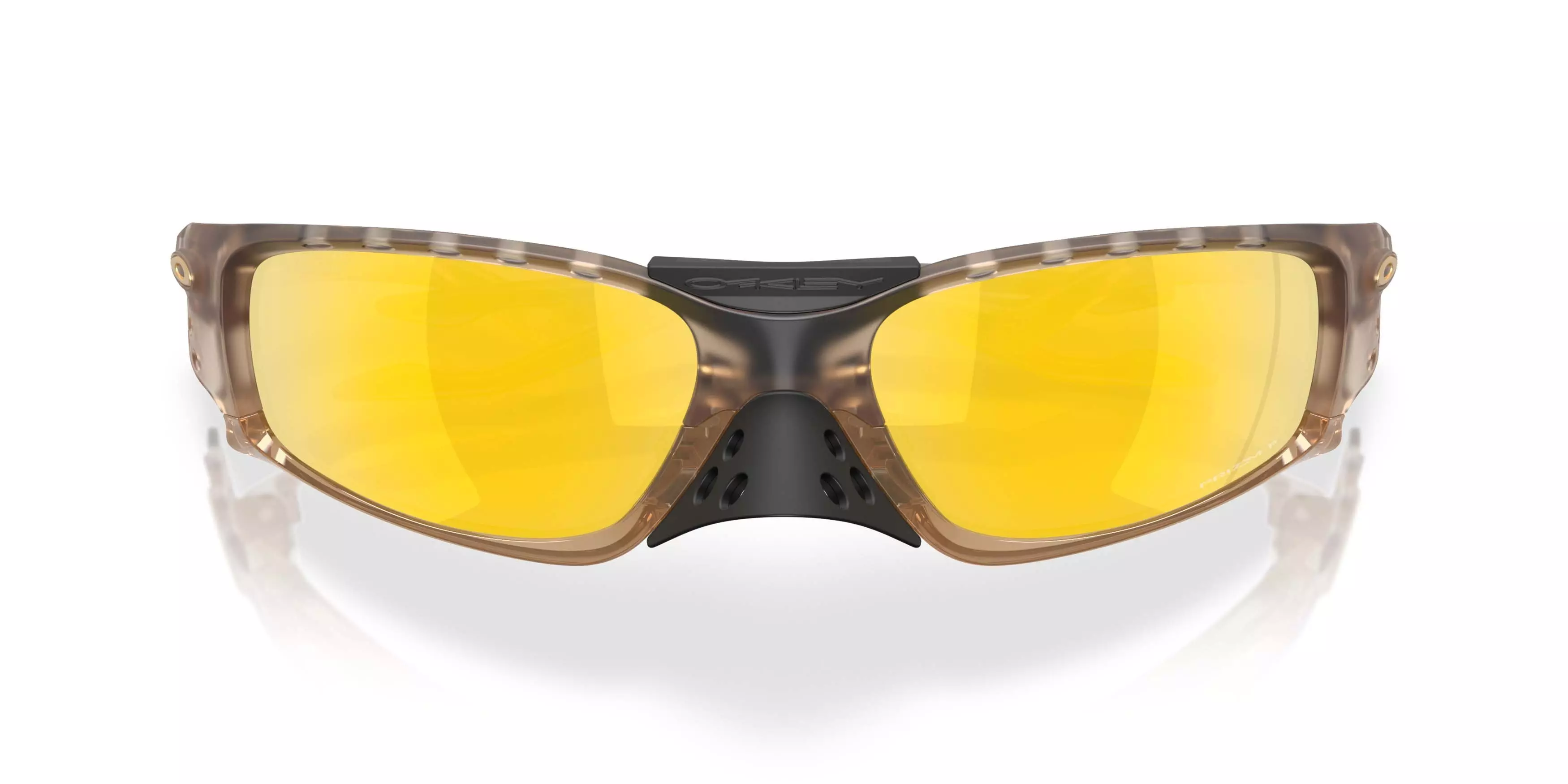 Oakley Plantaris SQ Prizm 24K Polarized Lenses Sunglasses &ndash; Matte Sepia - BROWN/GOLD