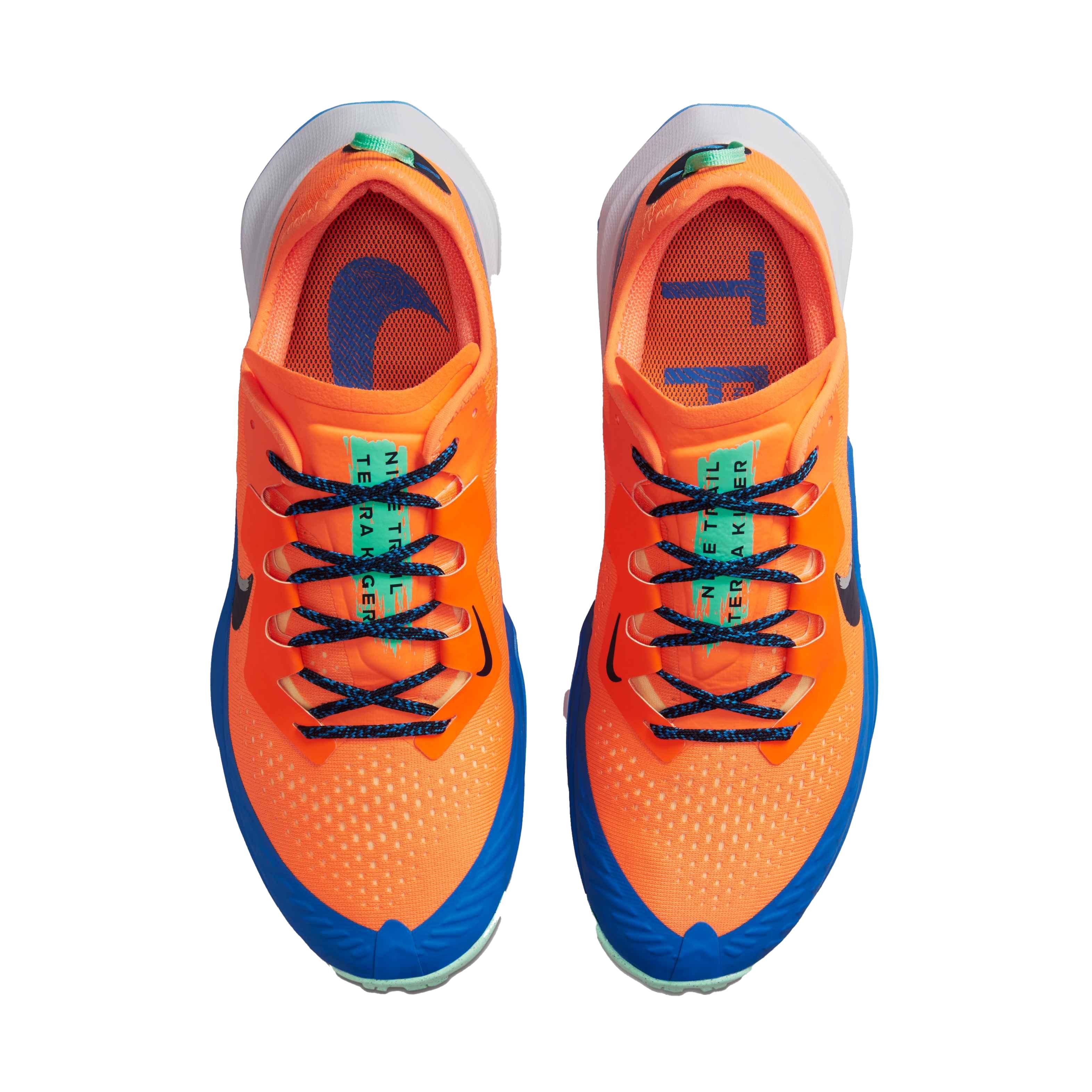 Nike Air Zoom Terra Kiger 7 "Total Orange/Obsidian-Signal Blue" Grade School Boys' Trail Running Shoe - ORANGE Thumbnail View 2