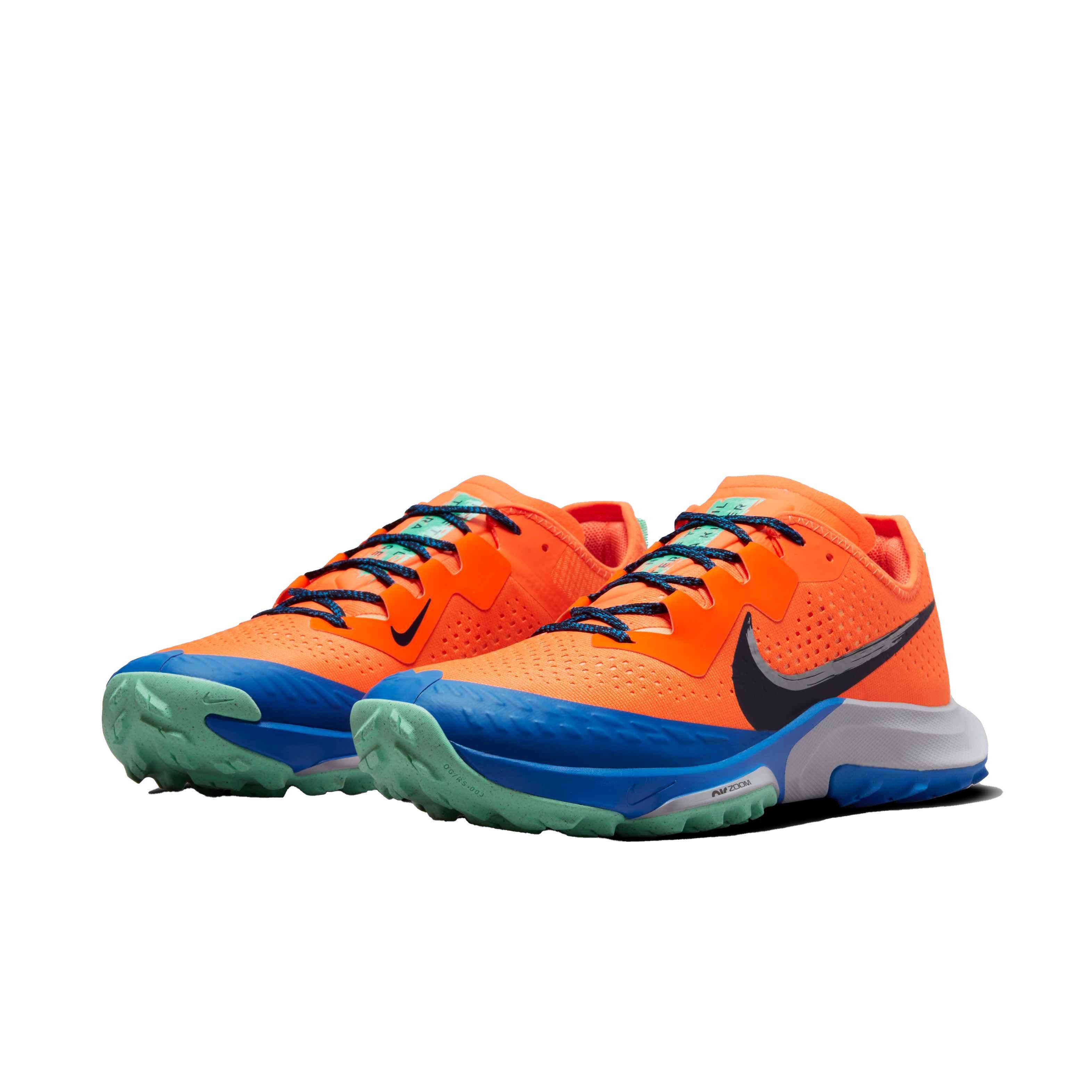 Nike Air Zoom Terra Kiger 7 "Total Orange/Obsidian-Signal Blue" Grade School Boys' Trail Running Shoe - ORANGE Thumbnail View 3