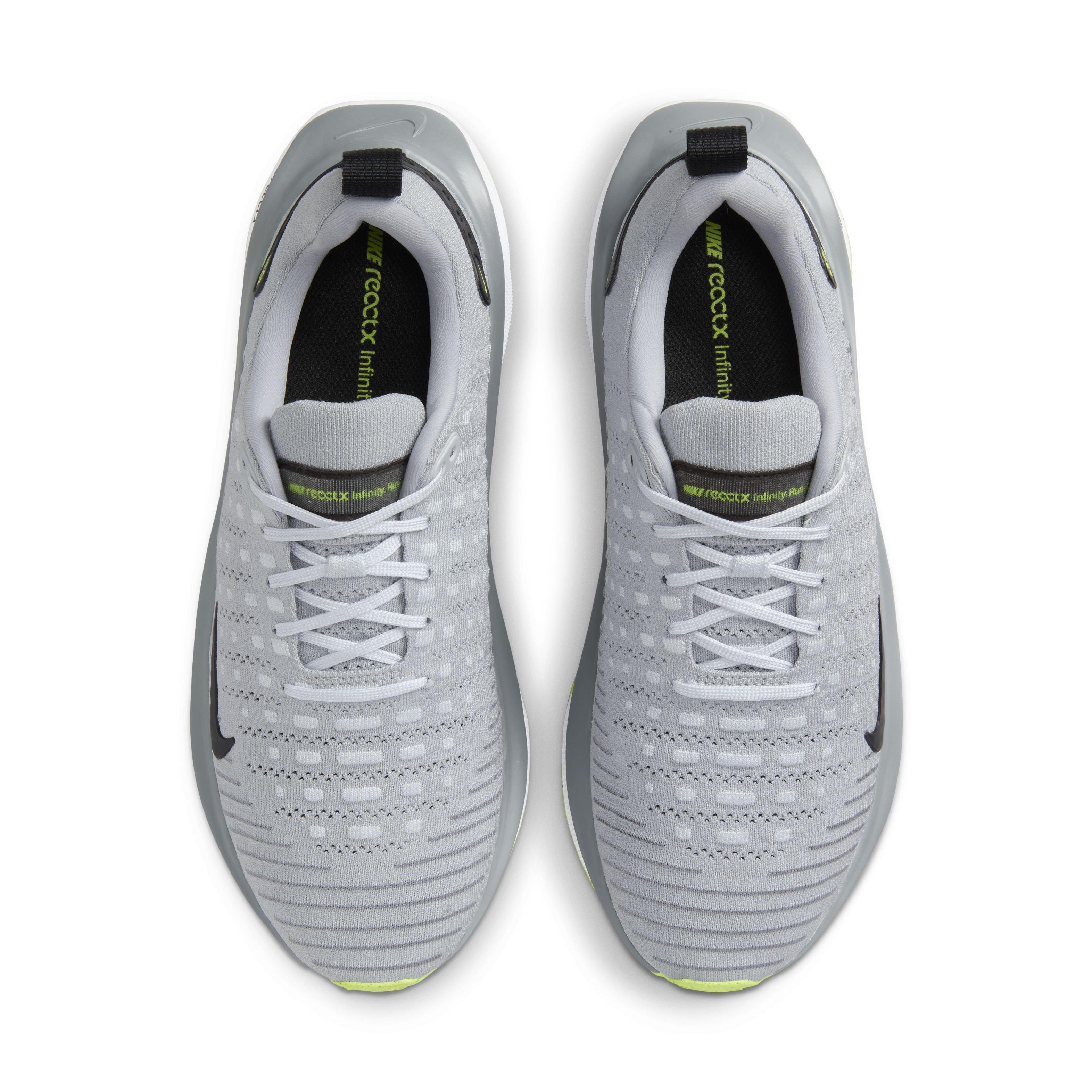 Nike InfinityRN 4 "Wolf Grey/Pure Platinum/Cool Grey/Black" Men's Running Shoe - GREY/PLATINUM/GREY/BLACK Thumbnail View 4