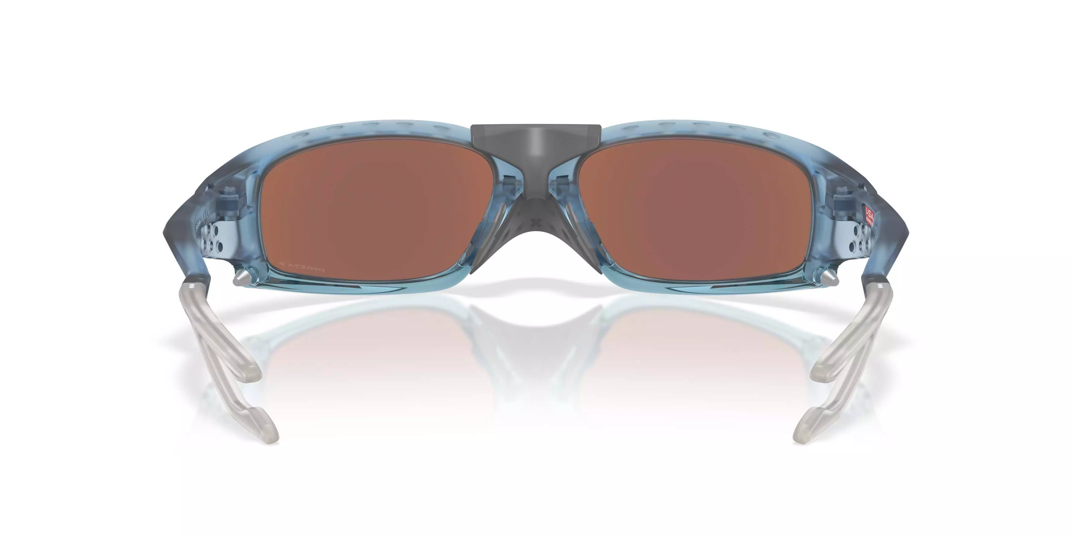 Oakley Plantaris SQ Prizm Deep Water Polarized Lenses Sunglasses &ndash; Matte Trans Stonewash Frame - BLUE