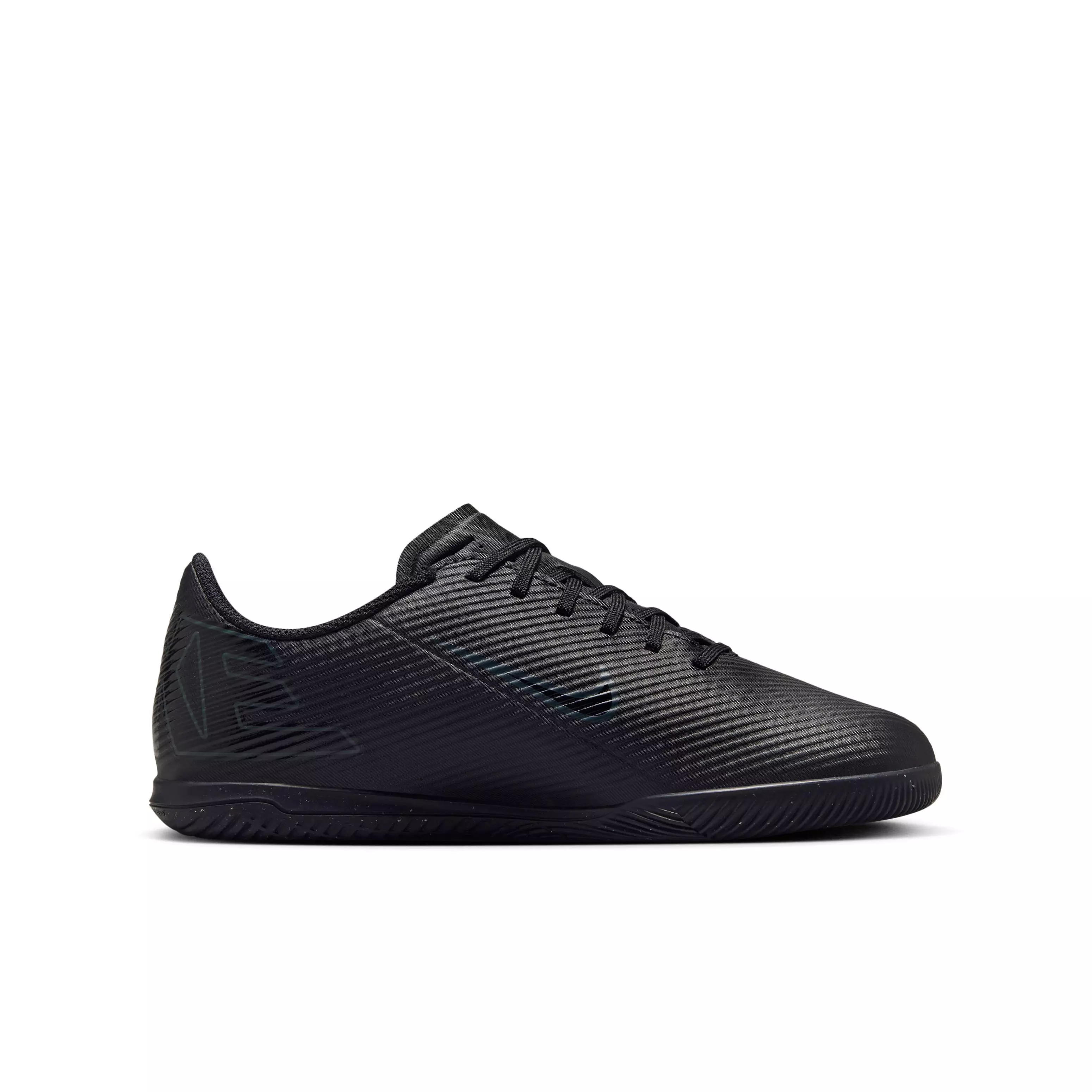 Nike Jr. Mercurial Vapor 16 Club Indoor "Black/Deep Jungle/Black" Grade School Kids' Soccer Shoe - BLACK/JUNGLE/BLACK